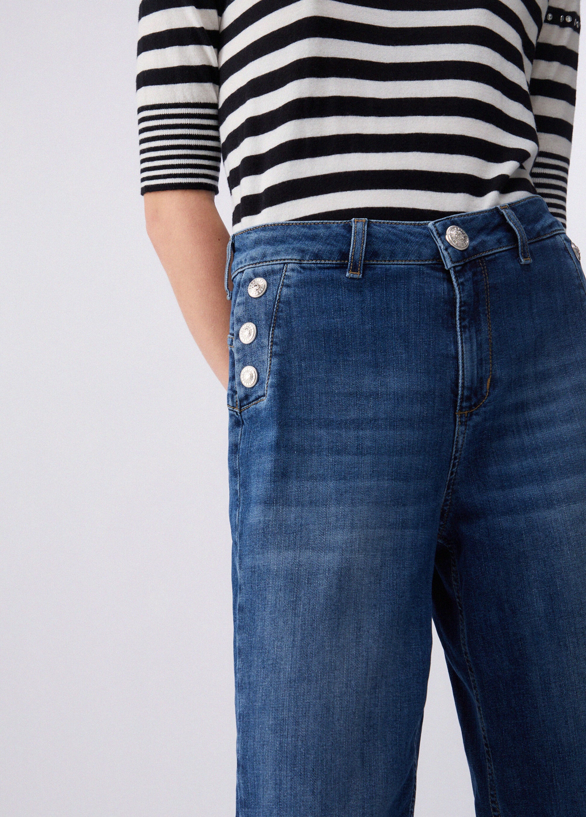 Liu Jo Jeans flare a vita alta Blu