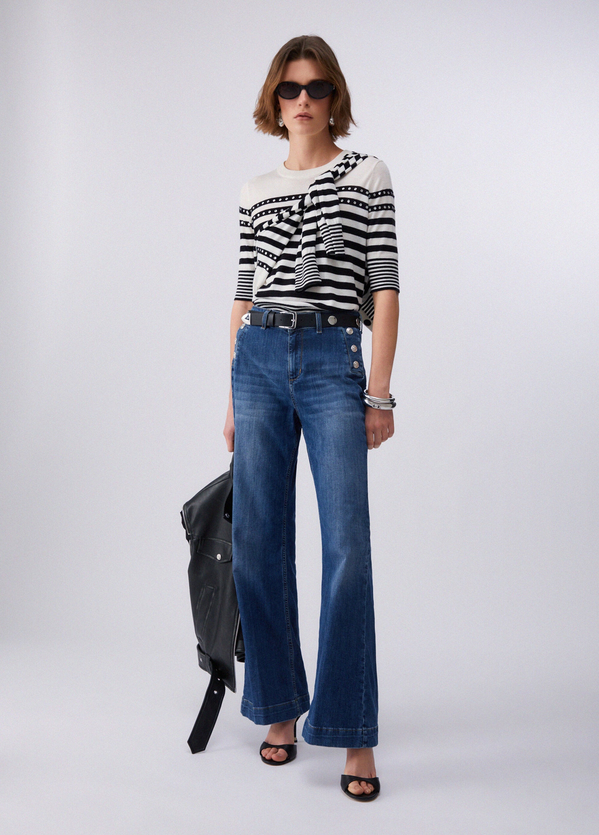 Liu Jo Jeans flare a vita alta Blu