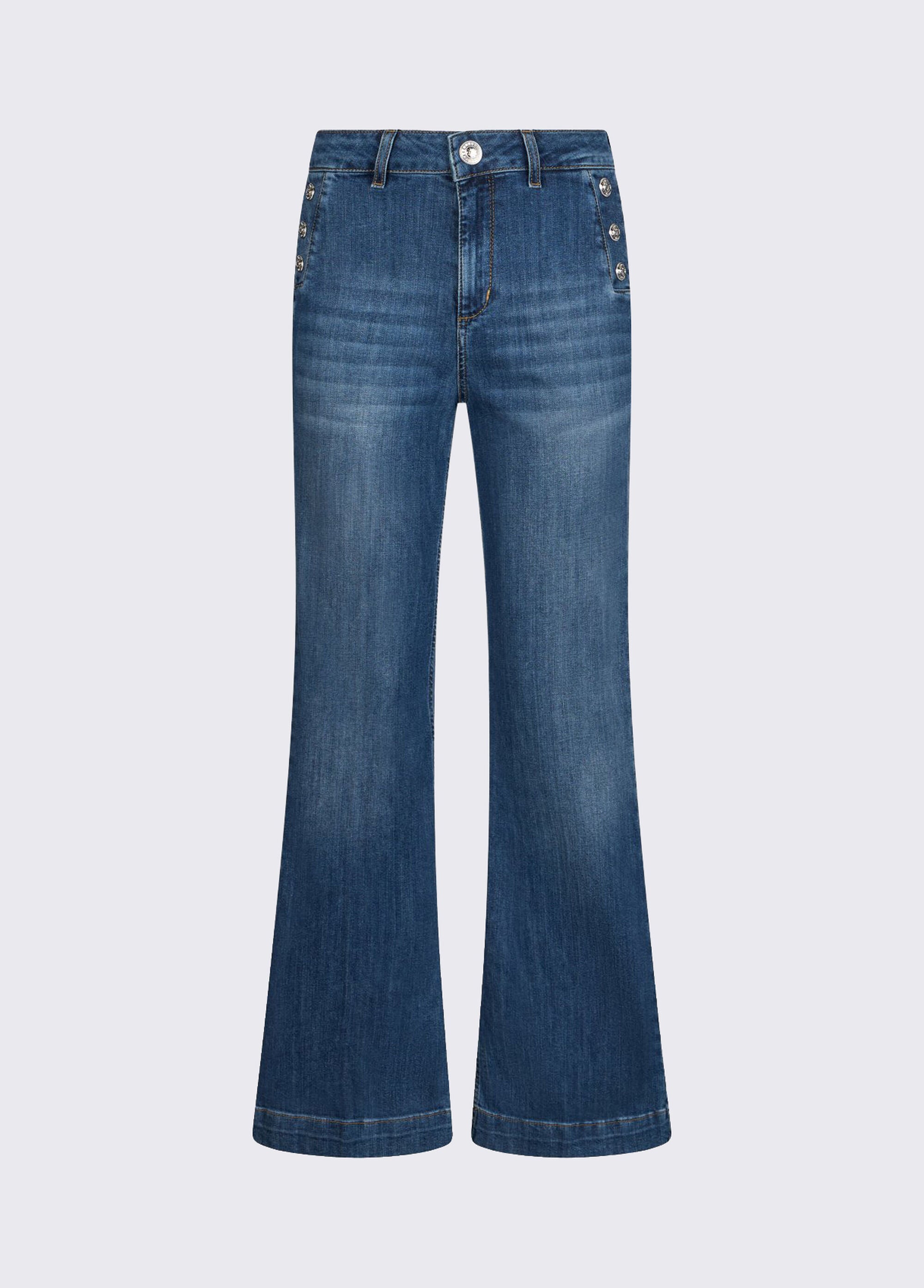 Liu Jo Jeans flare a vita alta Blu
