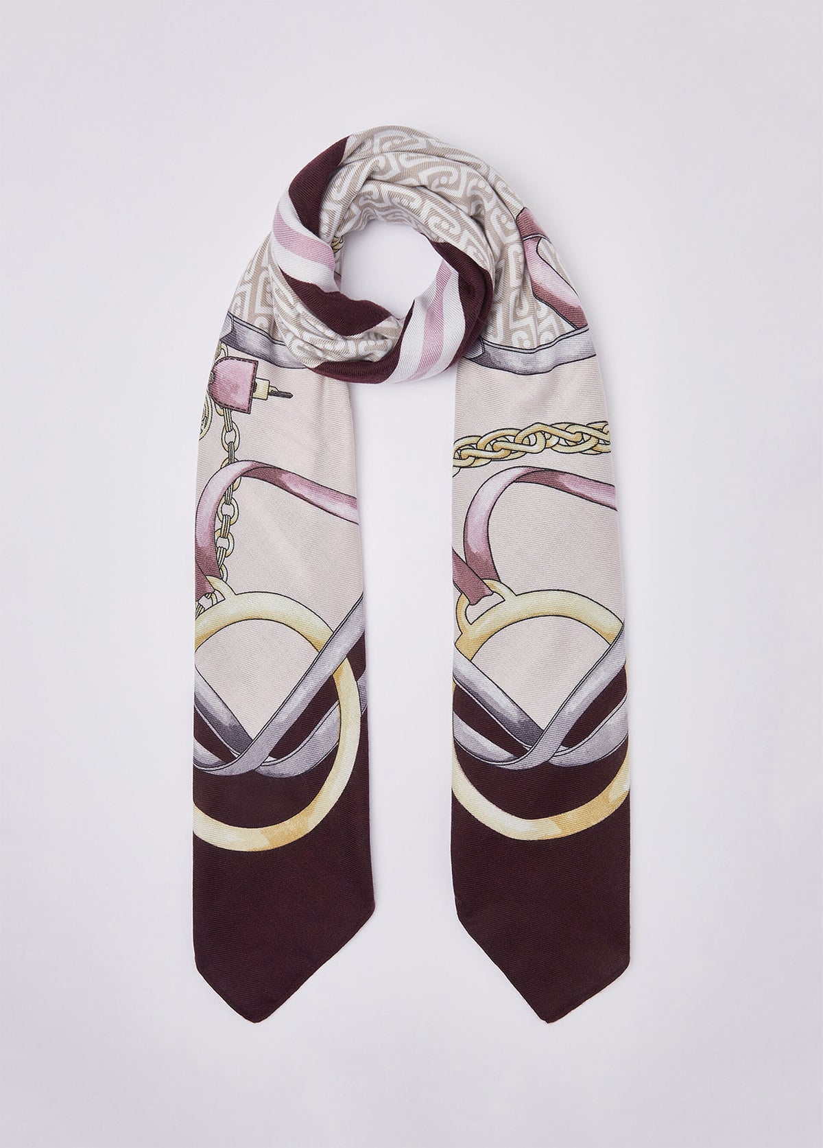 Foulard - Rosso melanzana