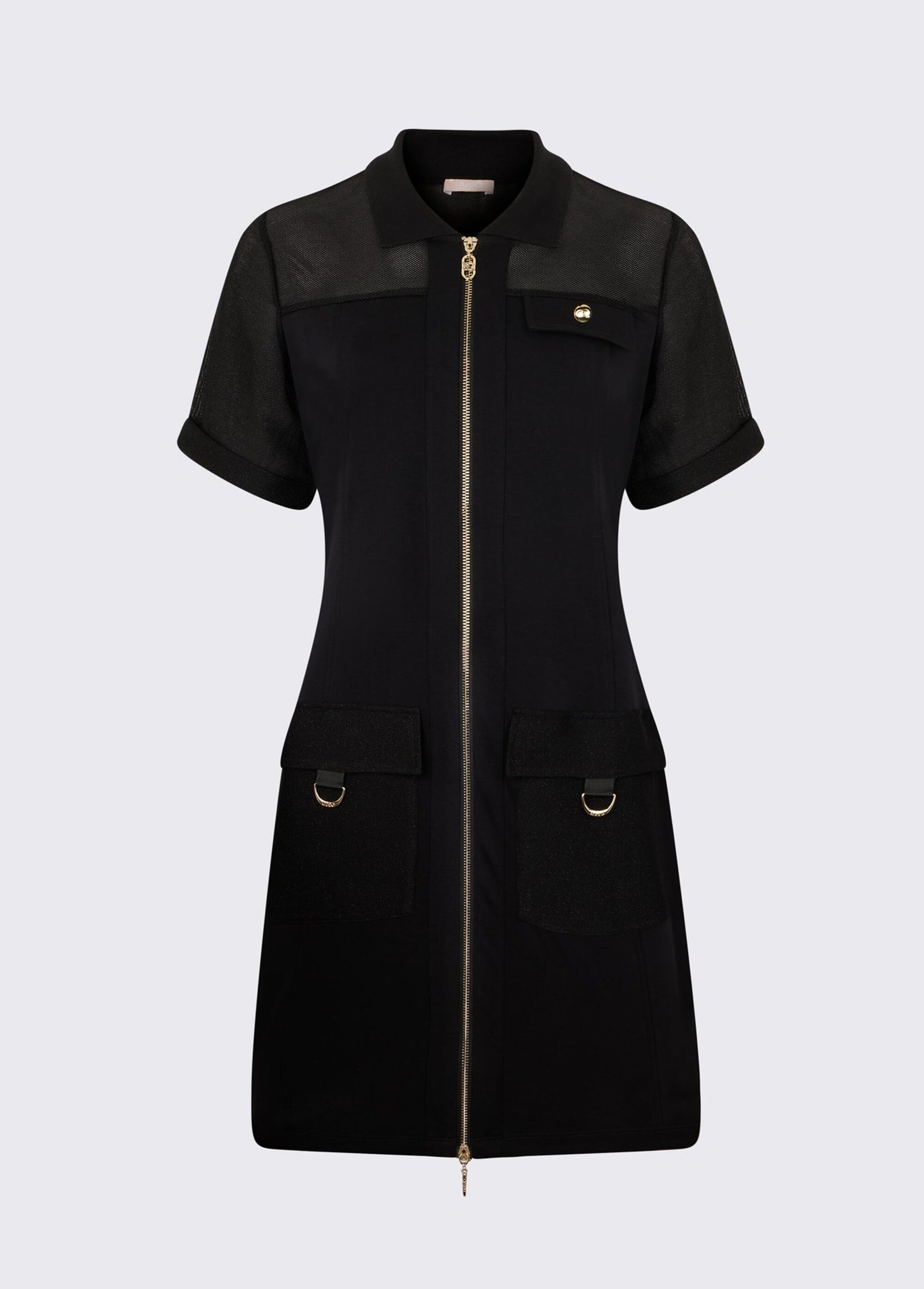 Liu Jo Abito corto con zip Nero