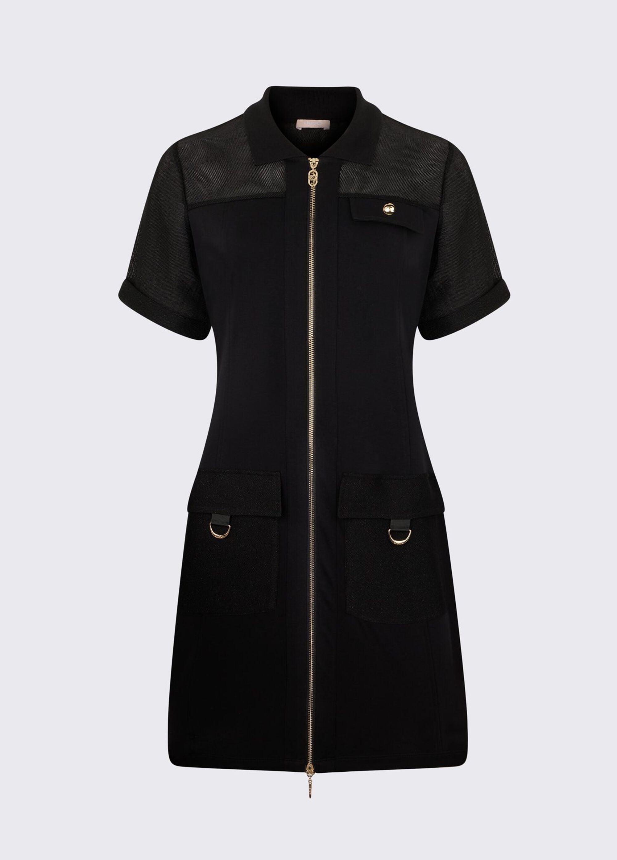 Liu Jo Abito corto con zip Nero