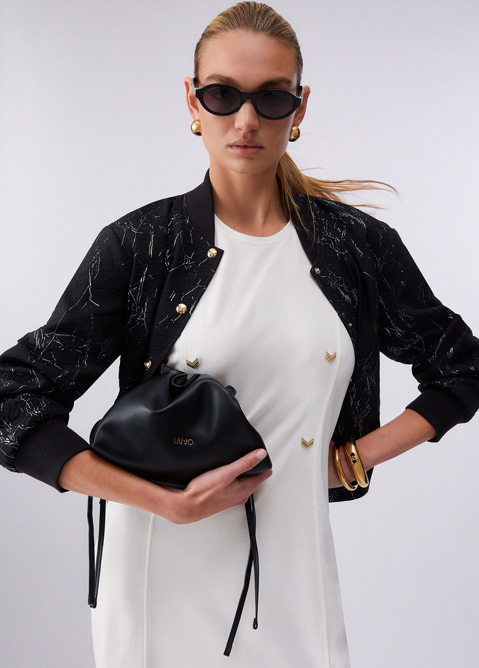 Liu Jo Abito corto in jersey interlock Bianco