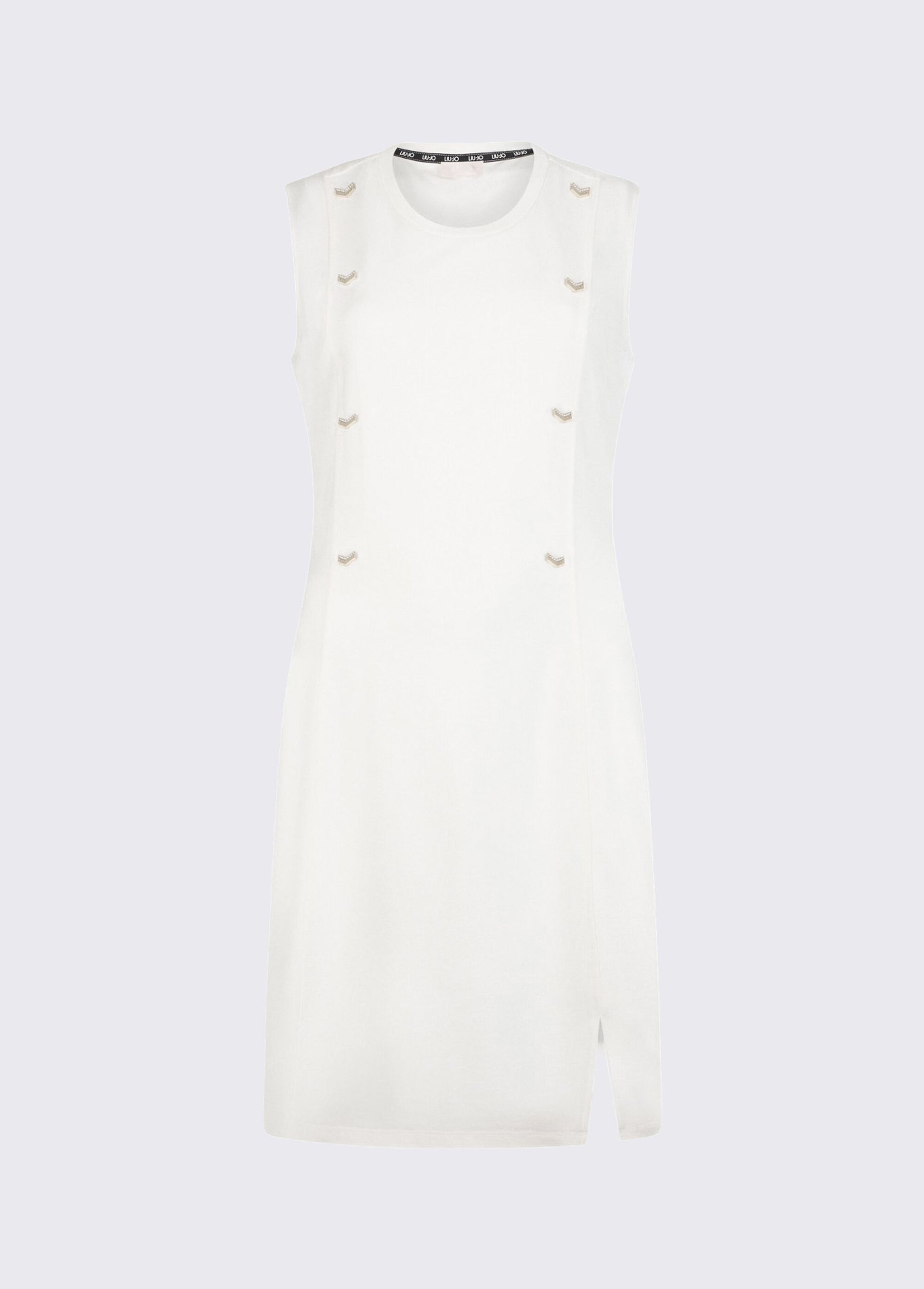 Liu Jo Abito corto in jersey interlock Bianco