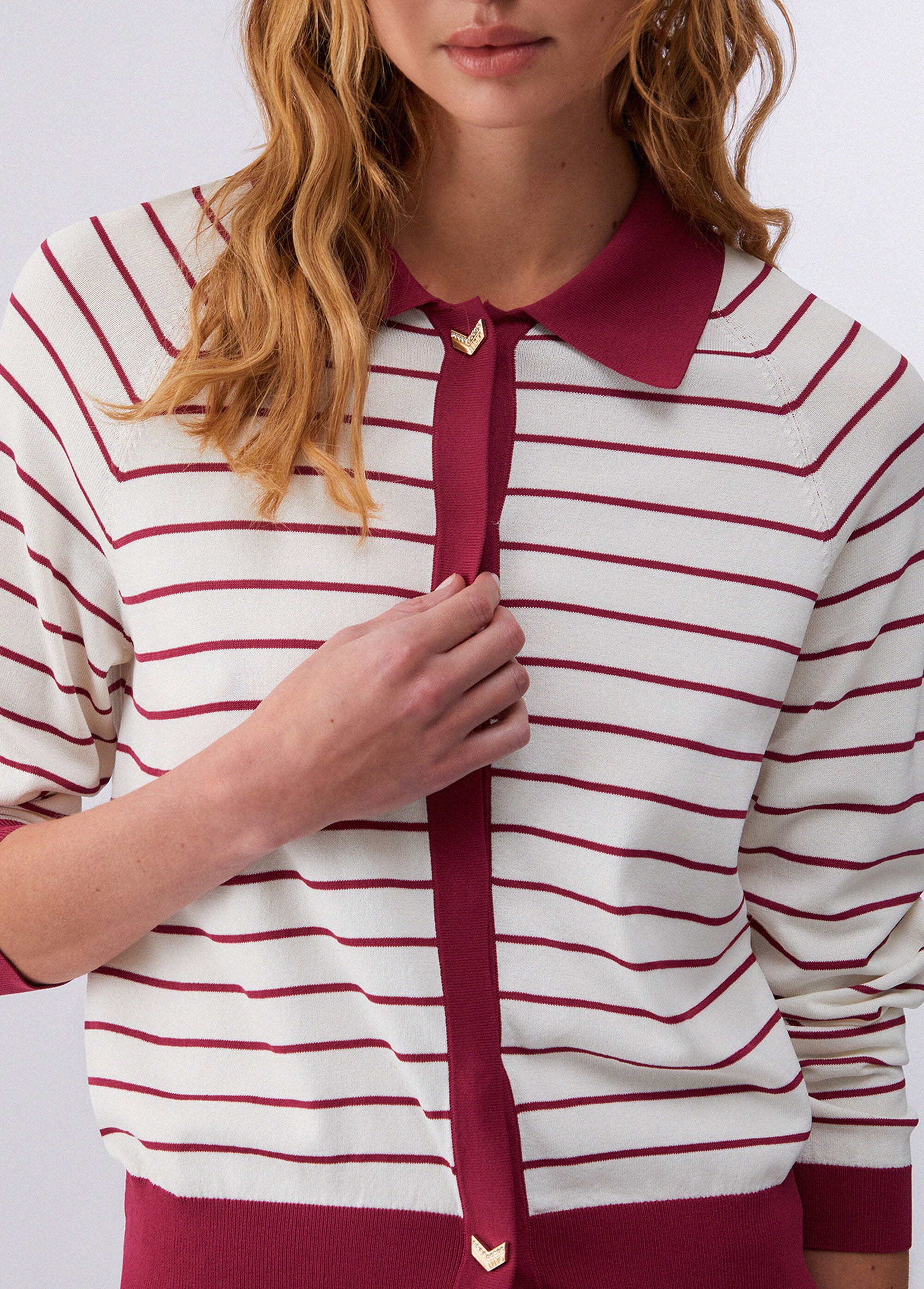 Liu Jo Cardigan a righe Bianco