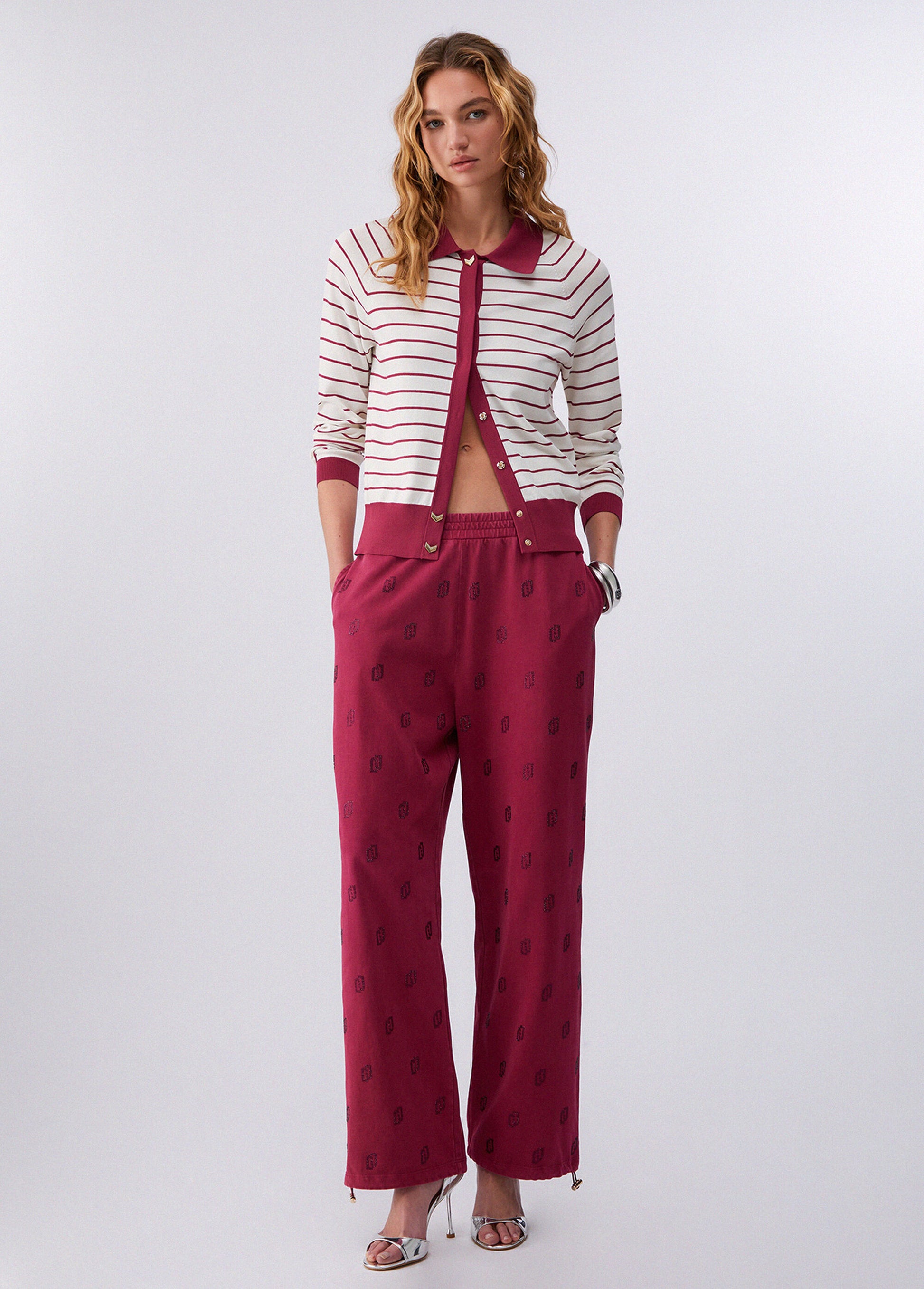 Liu Jo Cardigan a righe Bianco