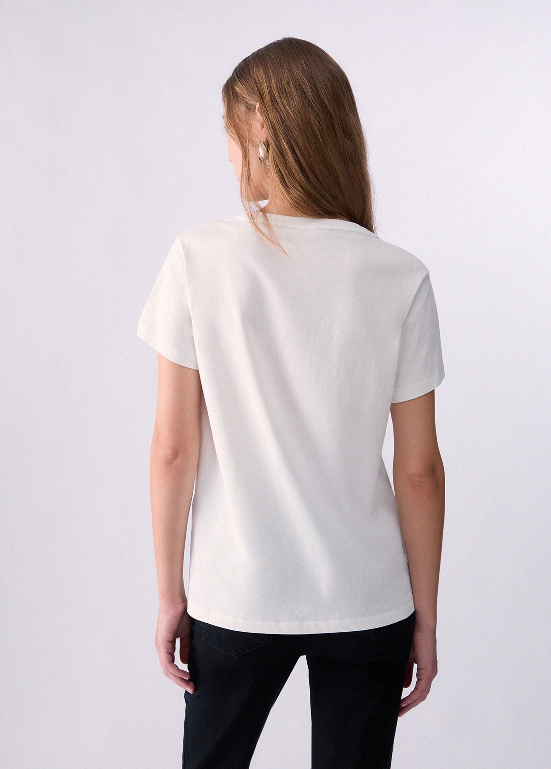 T-Shirt - Bianco lana
