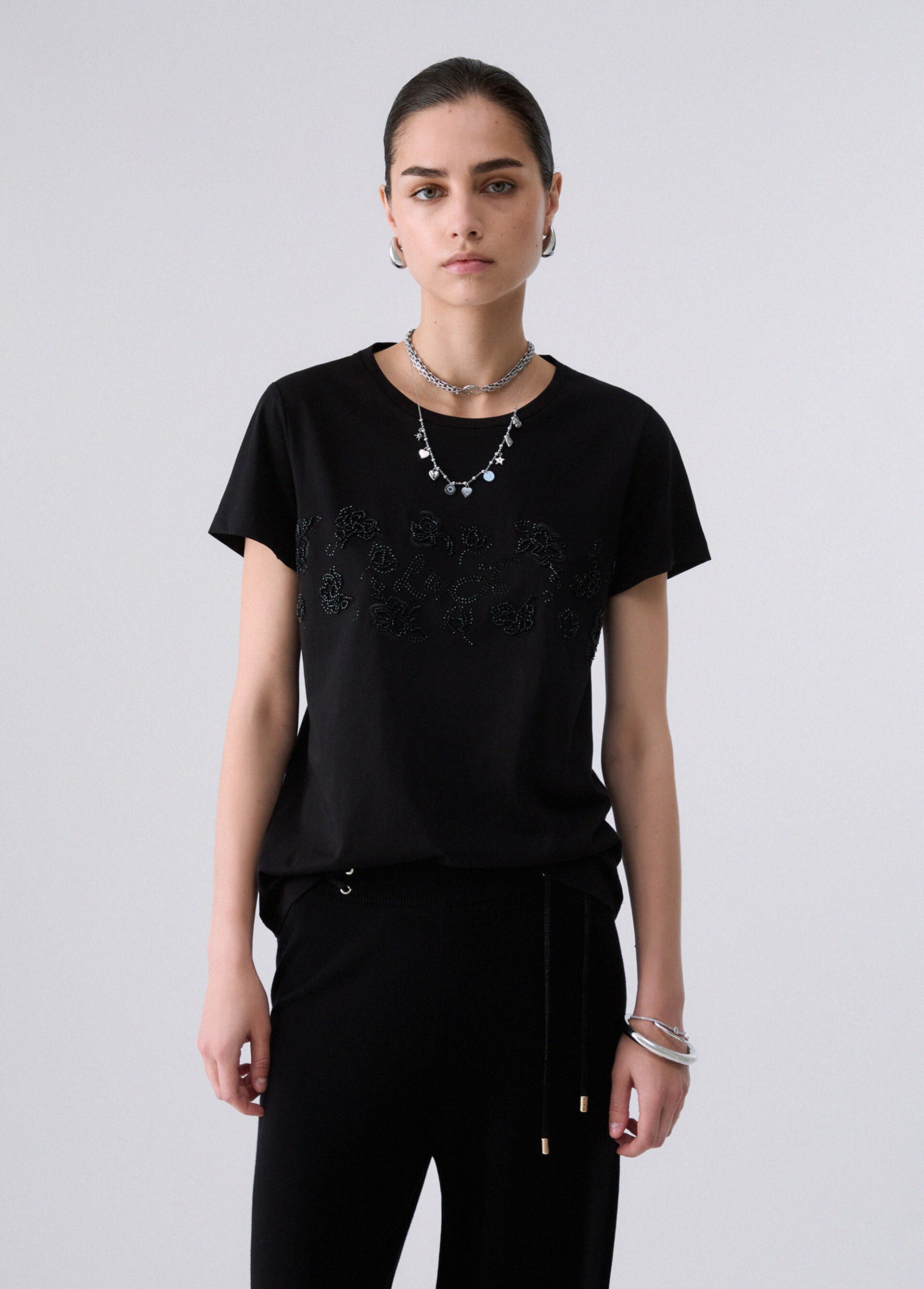 T-Shirt - Nero fantasia