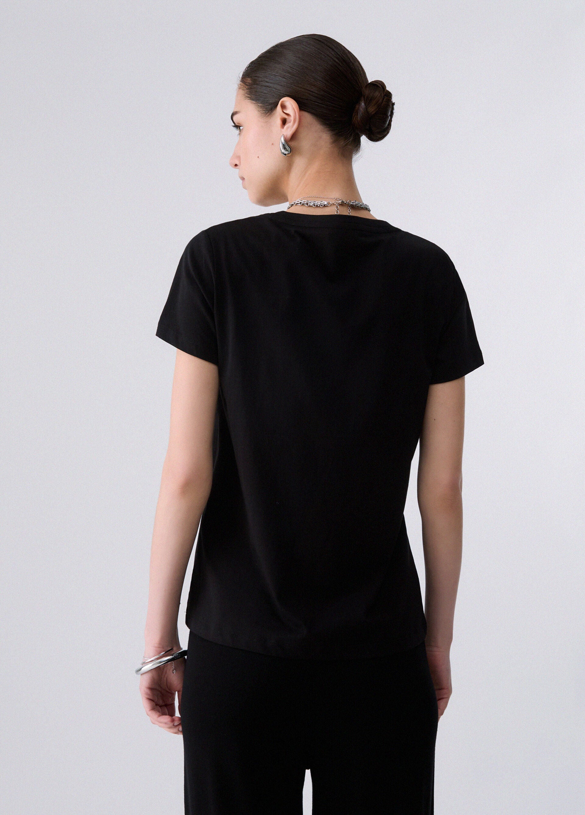 T-Shirt - Nero fantasia