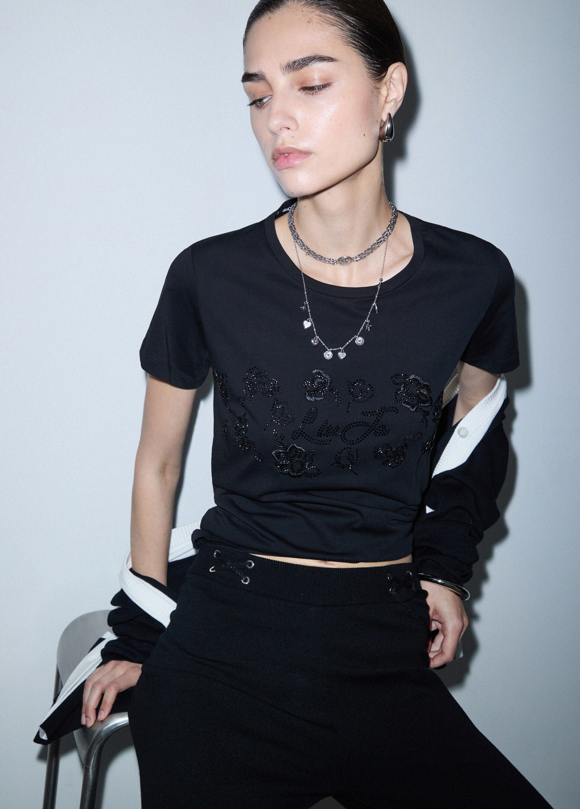 T-Shirt - Nero fantasia