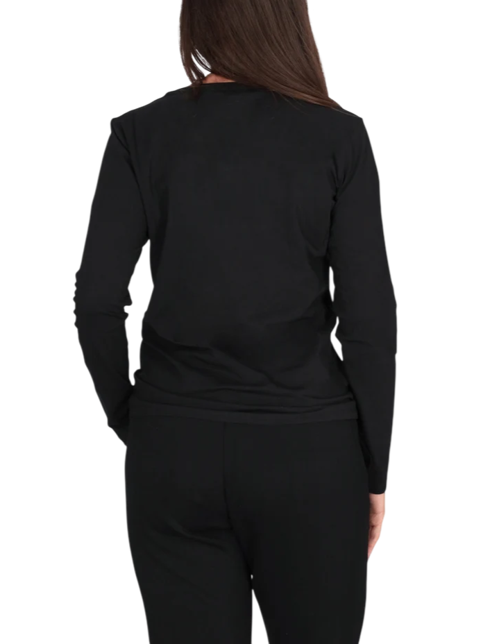 T-Shirt - Nero paillettes