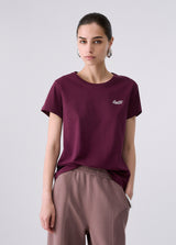 T-Shirt - Rosso melanzana