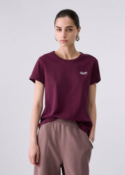 T-Shirt - Rosso melanzana