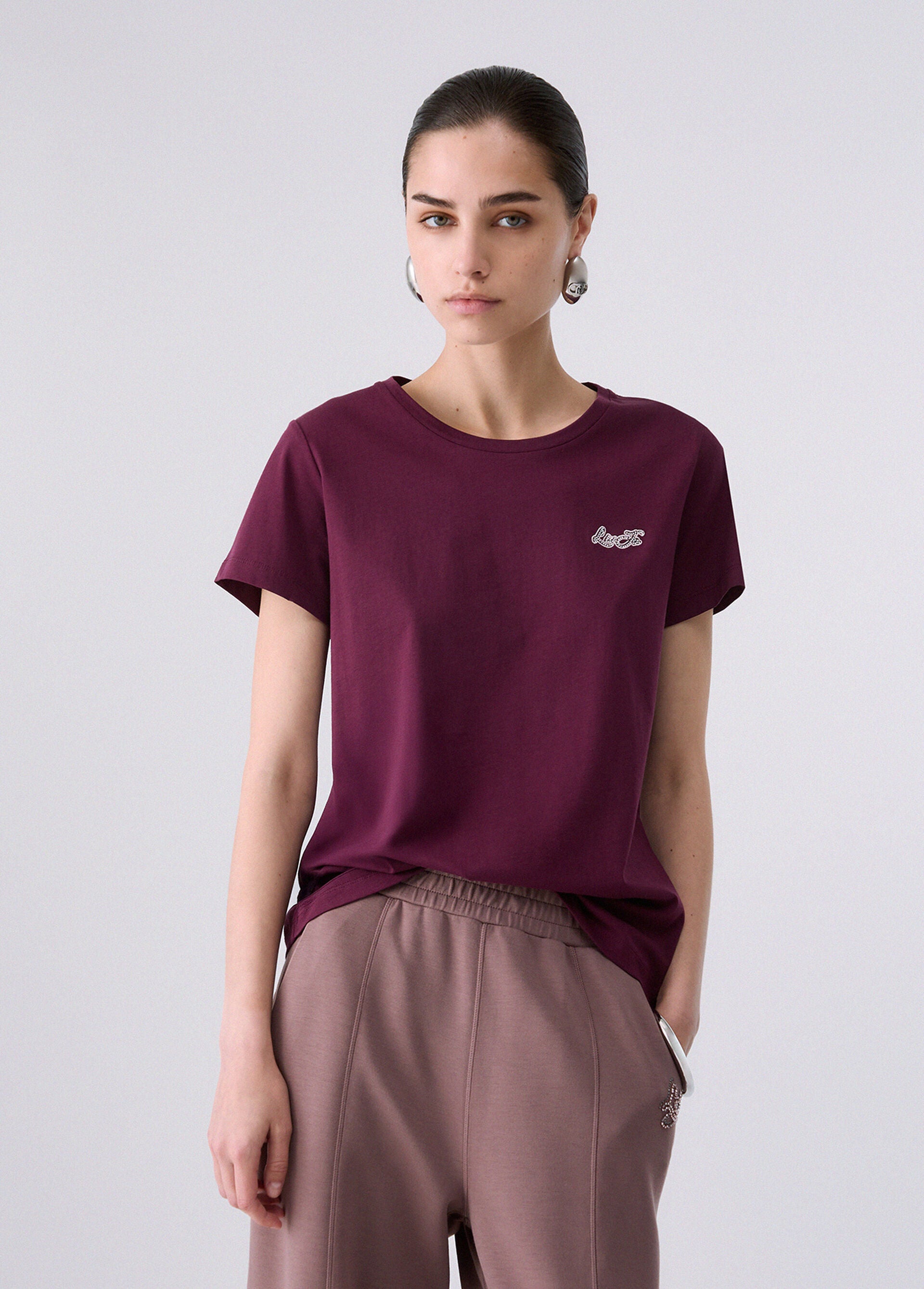 T-Shirt - Rosso melanzana