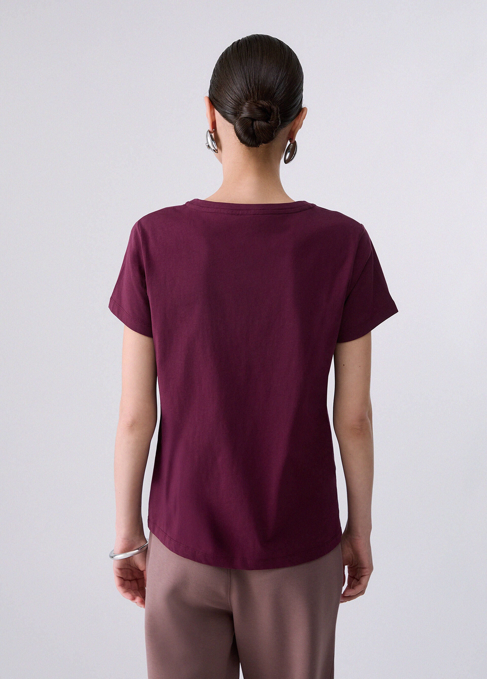 T-Shirt - Rosso melanzana
