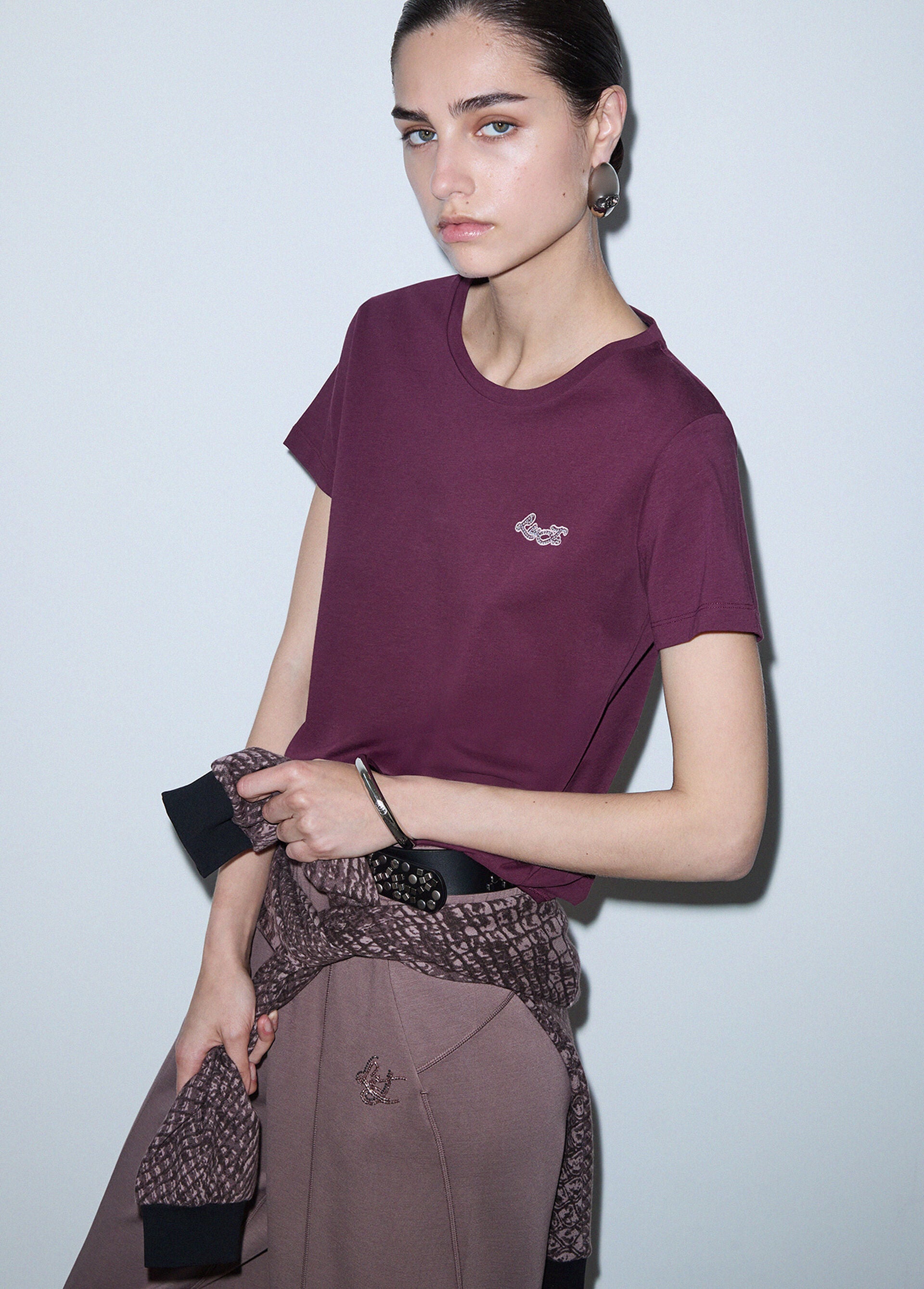 T-Shirt - Rosso melanzana