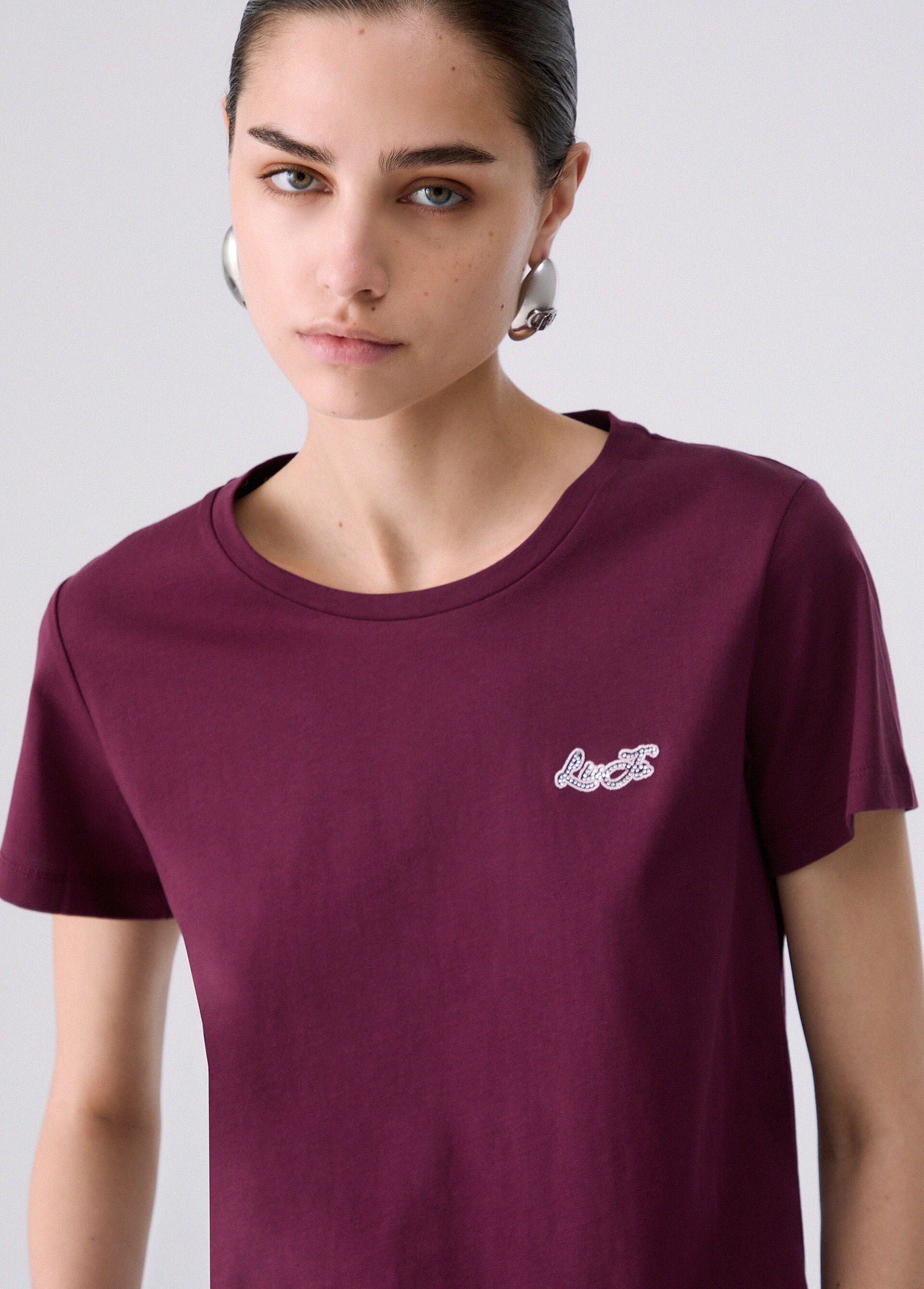 T-Shirt - Rosso melanzana