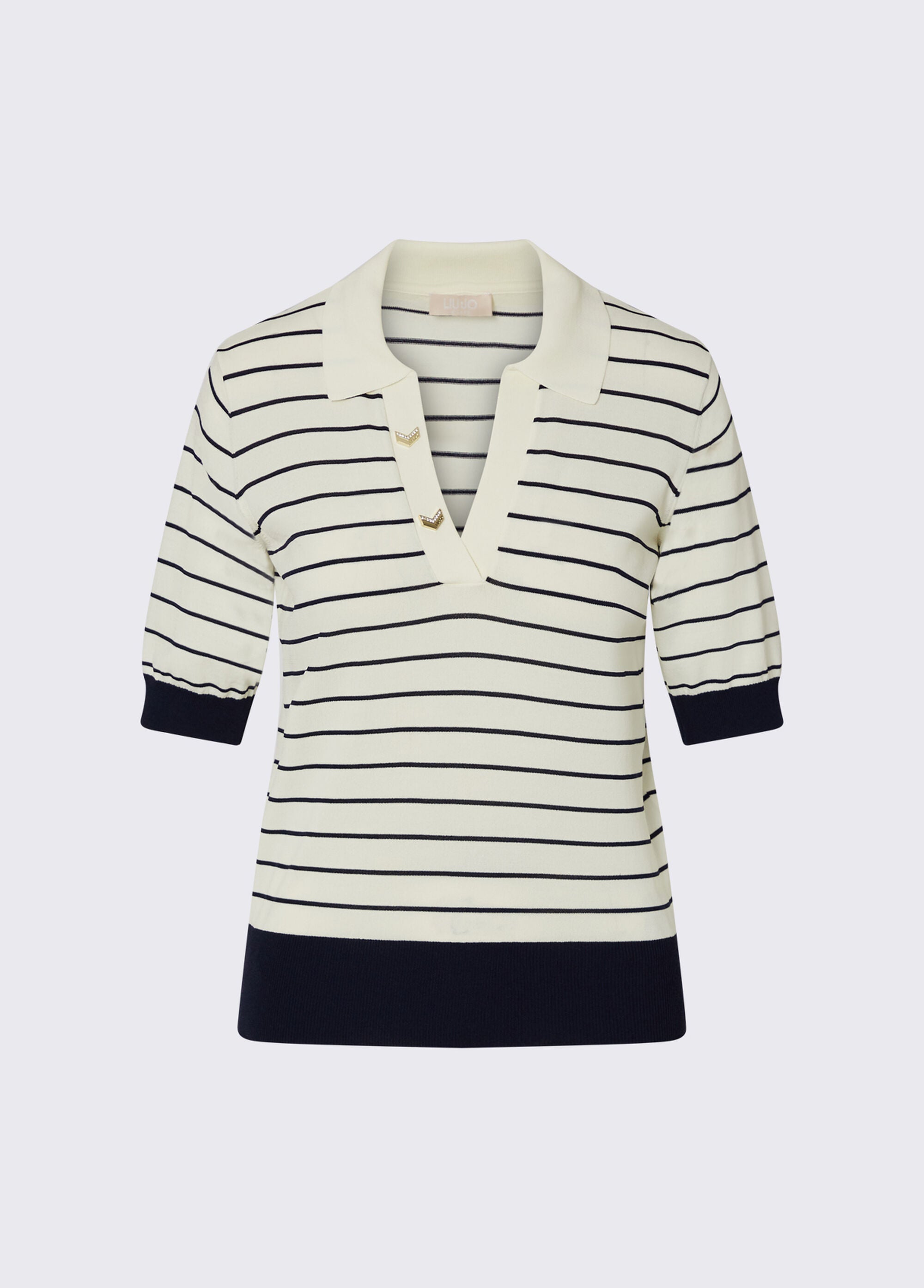 Liu Jo Top a righe Bianco