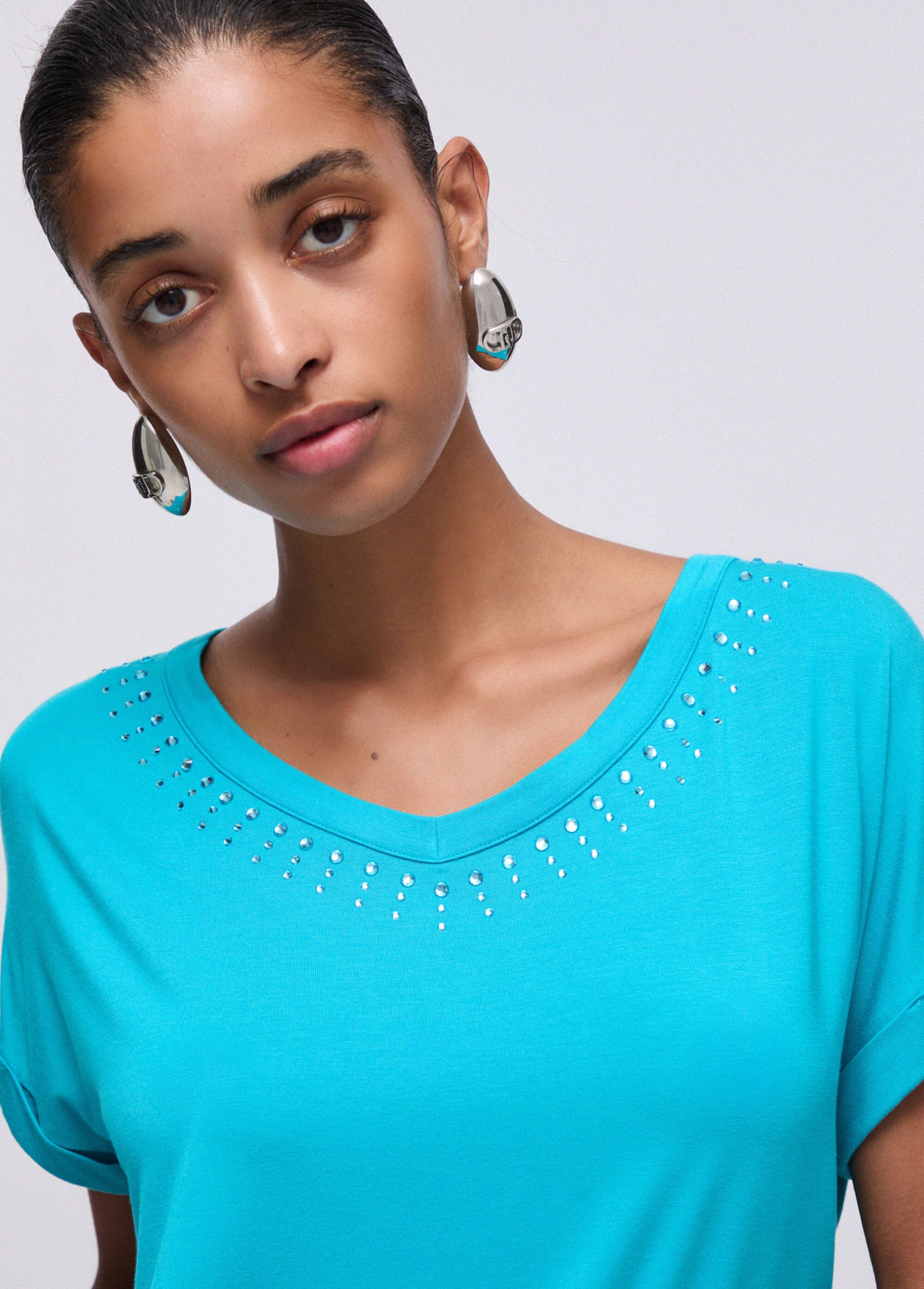 Liu Jo T-Shirt Liu Jo VA6165JS360 Turchese