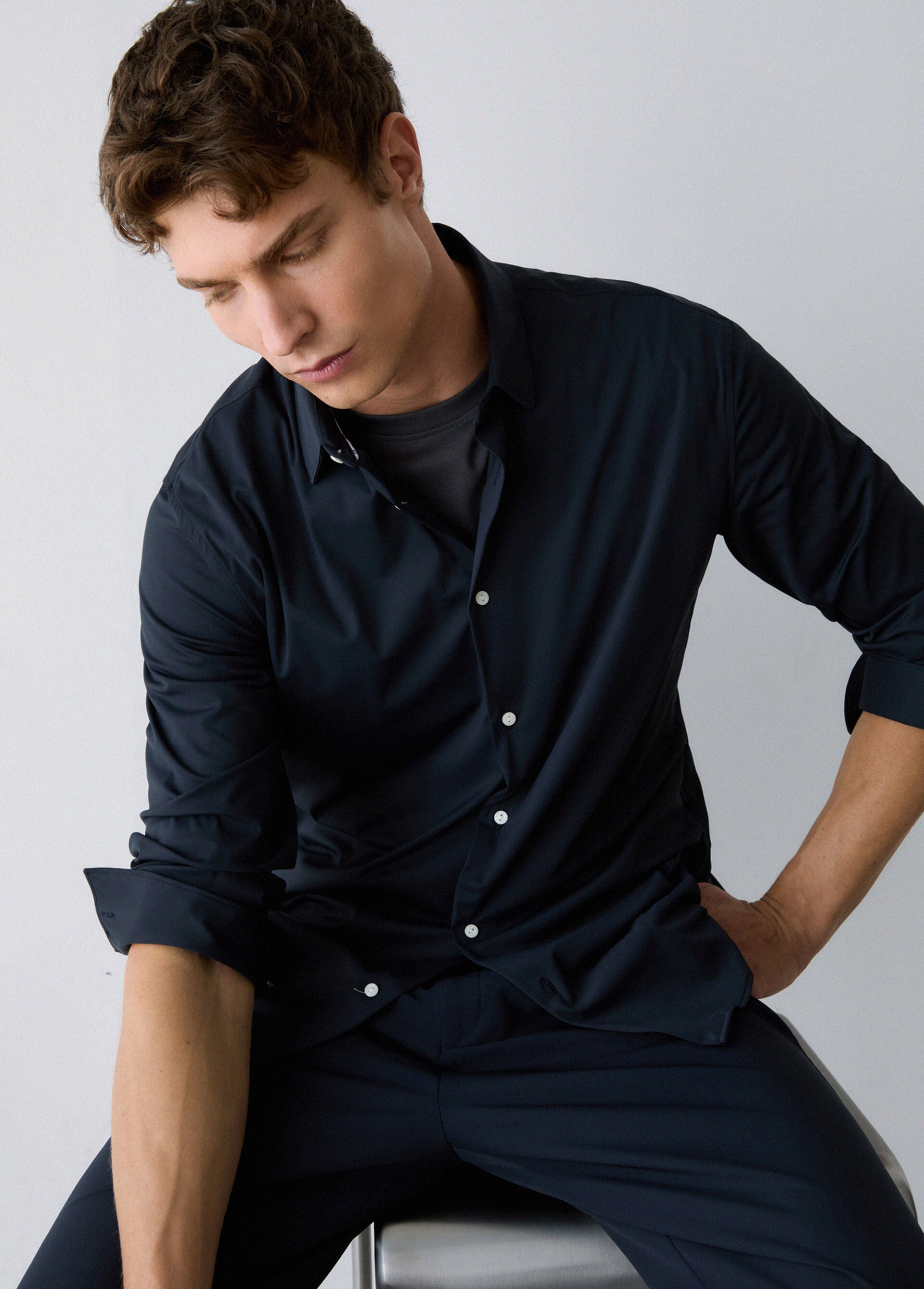 Camicia - Blu scuro