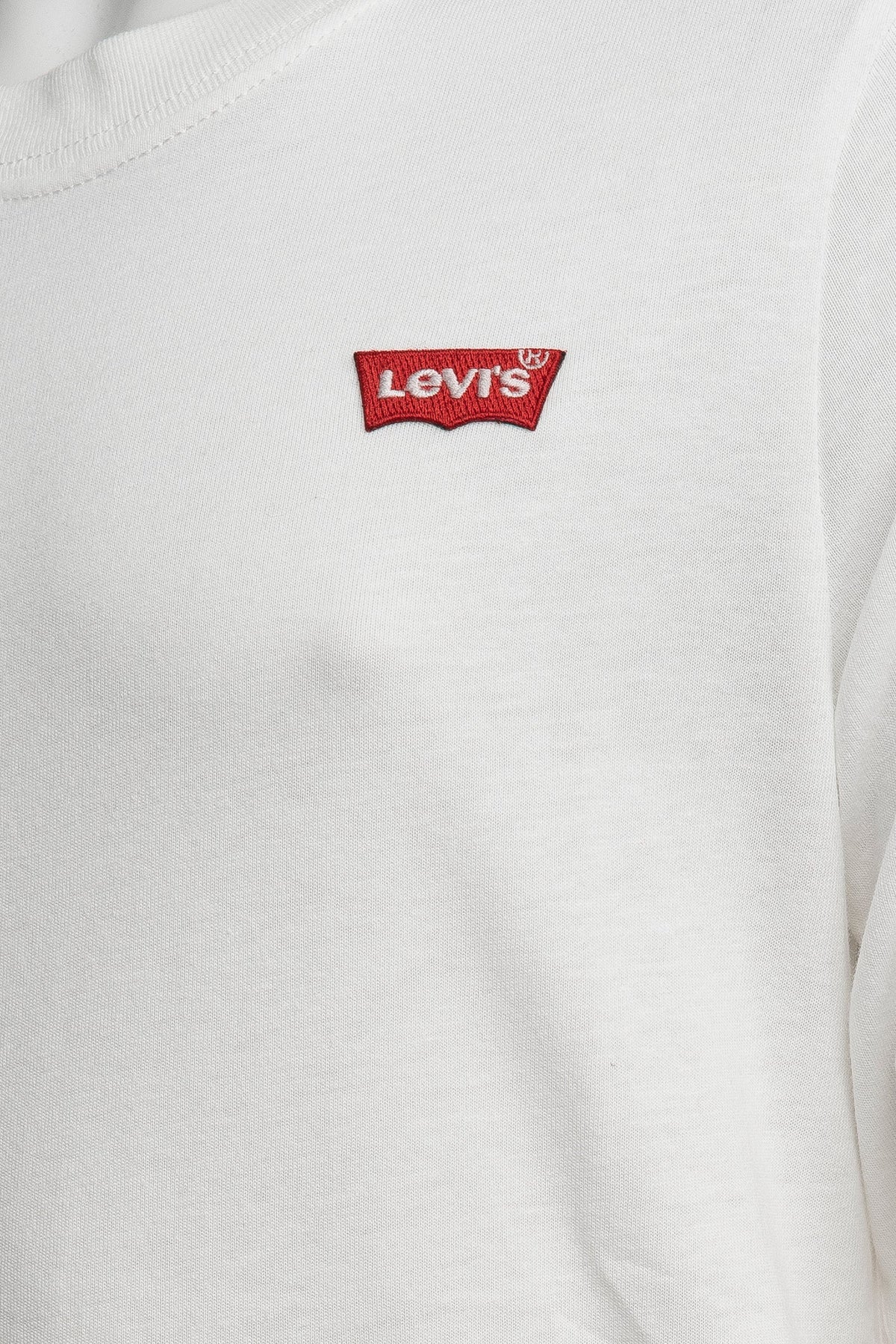 T-Shirt Manica Lunga Logo Petto Ragazzo - Bianco