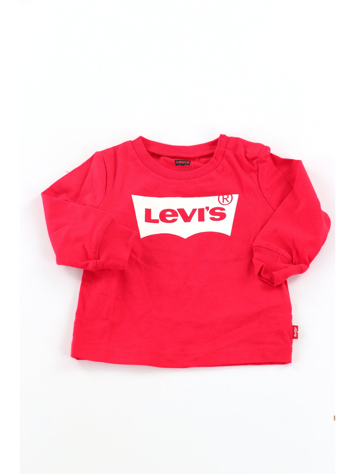 T-Shirt Manica Lunga Batwing Neonato - Rosso