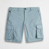 Bermuda cargo corti in cotone stretch - Grey Blue