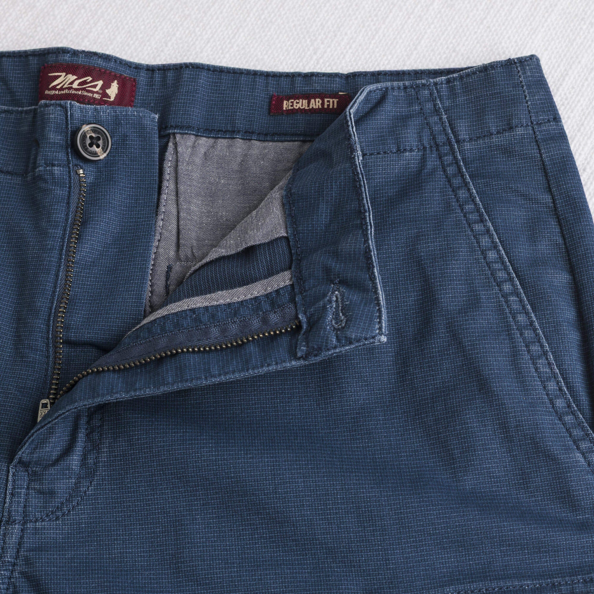 MCS Bermuda cargo corti in cotone stretch Blu