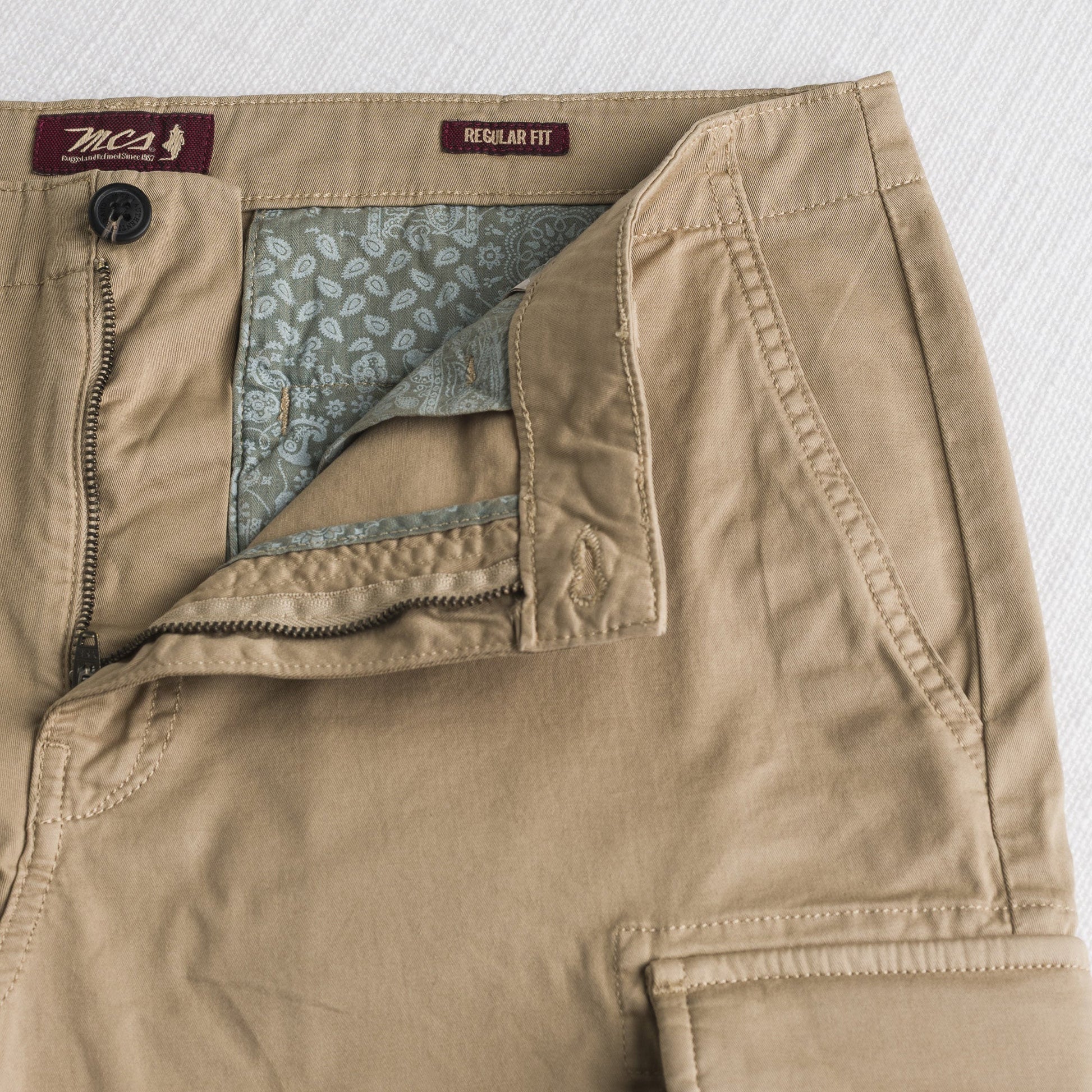 MCS Bermuda cargo in gabardina stretch Beige