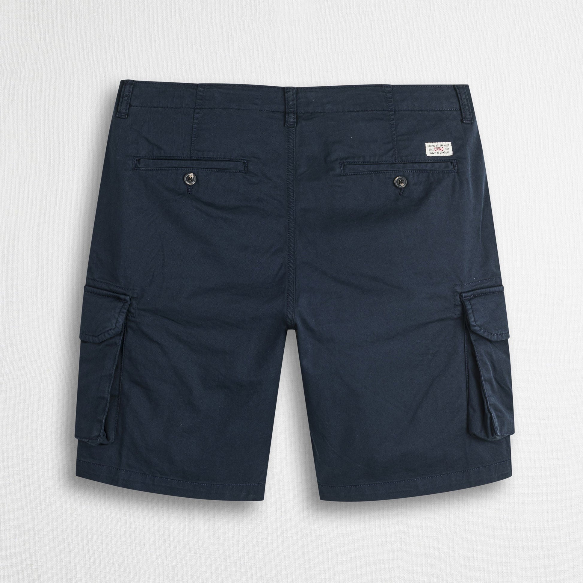 MCS Bermuda cargo in gabardina stretch Blu
