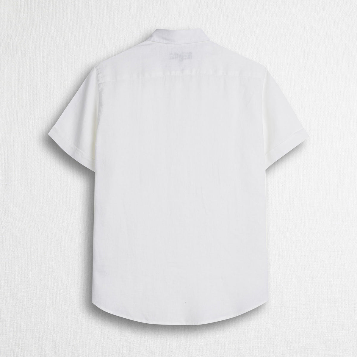 MCS Camicia 100% lino manica corta Bianco