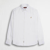 Camicia 100% lino manica lunga - White