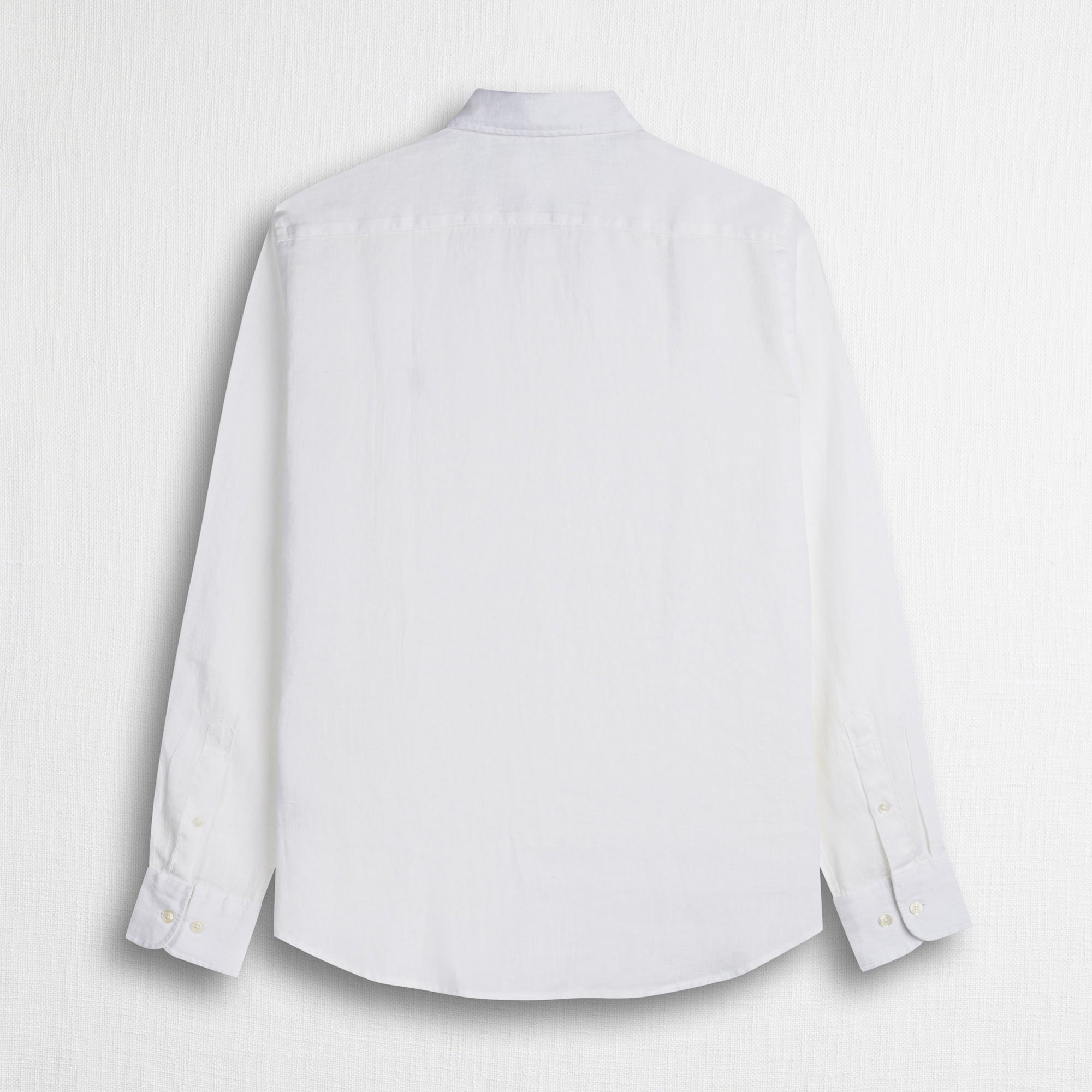 MCS Camicia 100% lino manica lunga Bianco