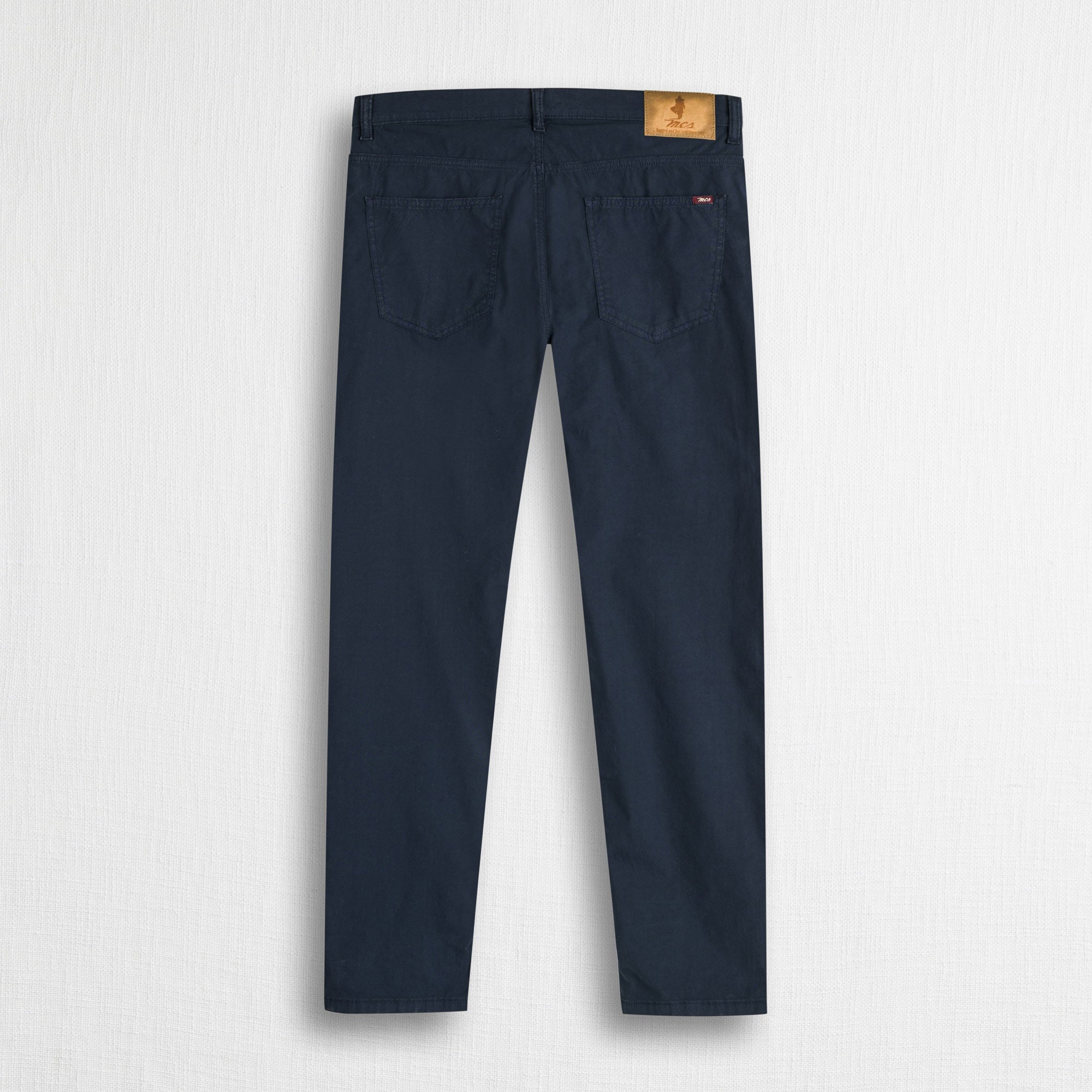 Jeans 5 tasche casual in popeline stretch - Navy Blue