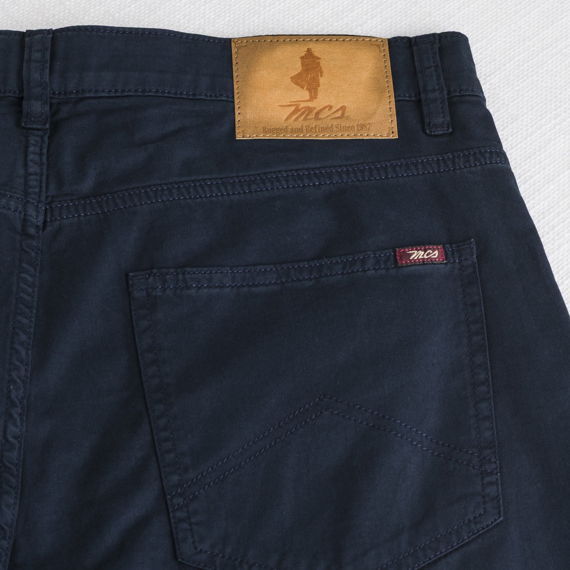 Jeans 5 tasche in gabardina - Navy Blue