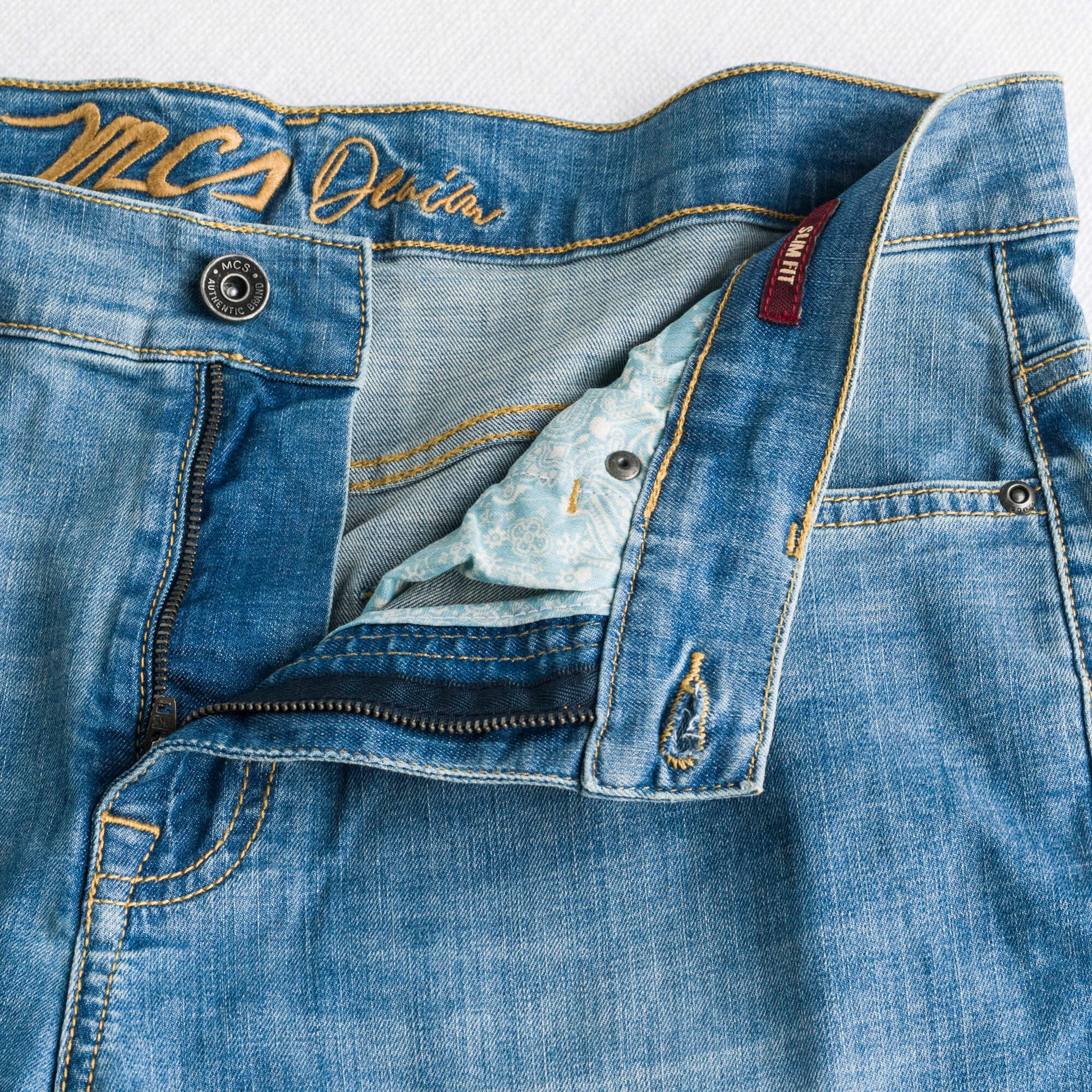 MCS Jeans Leggero Essential Slim Blu
