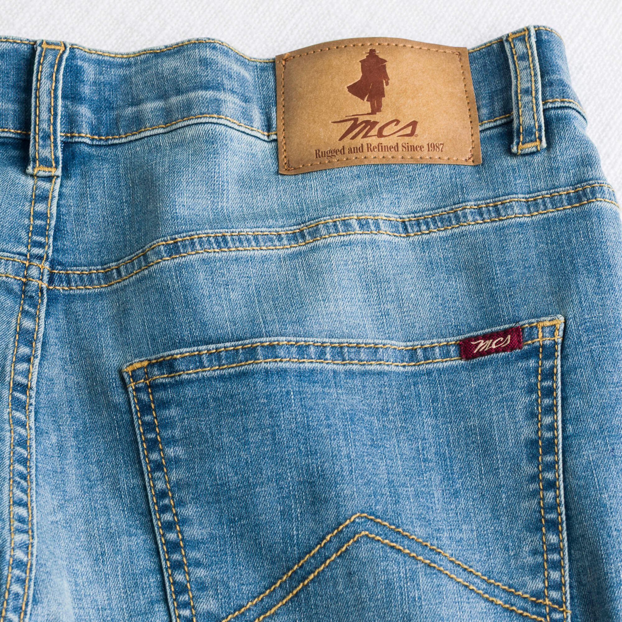 MCS Jeans Leggero Essential Slim Blu
