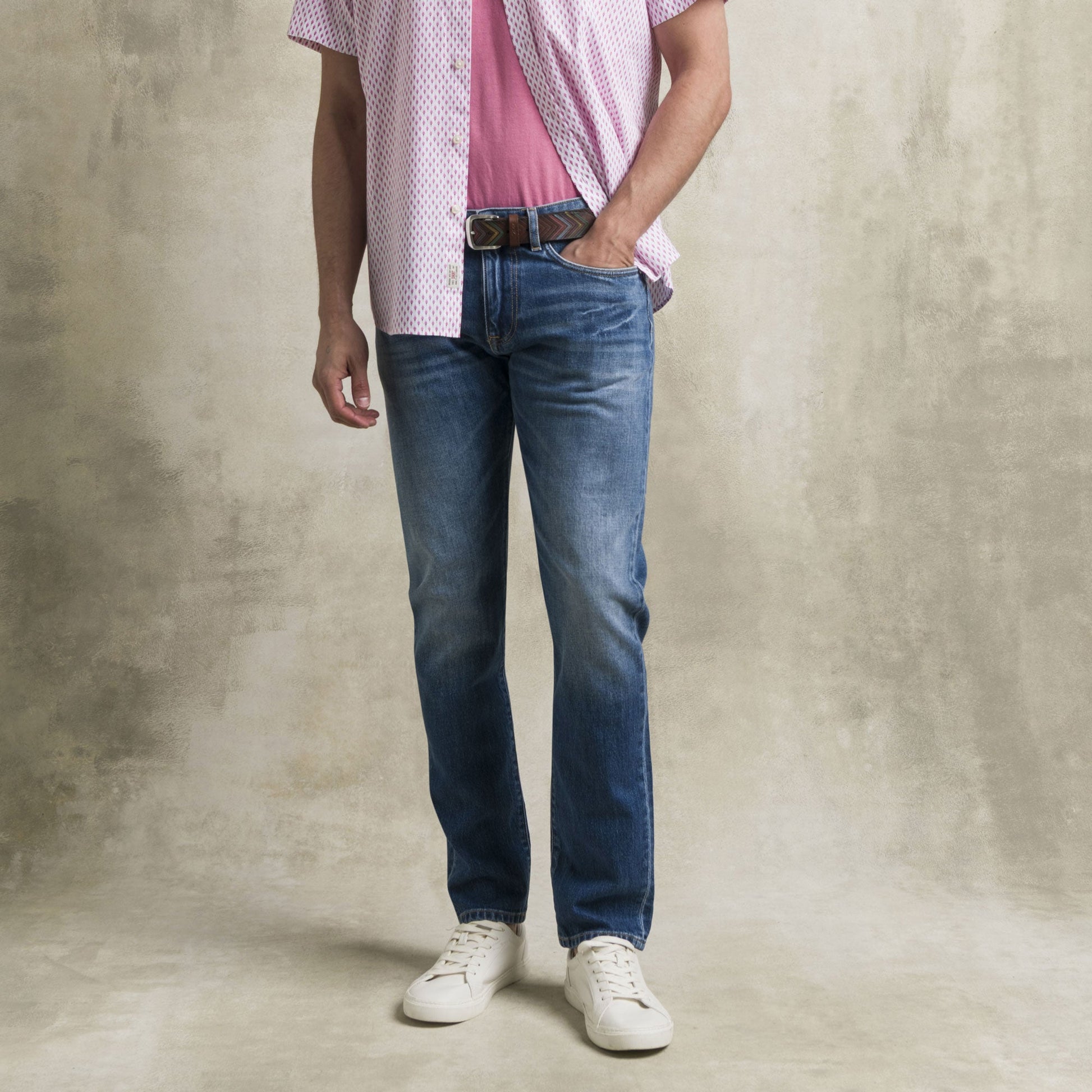 MCS Jeans Leggero Essential Slim Blu