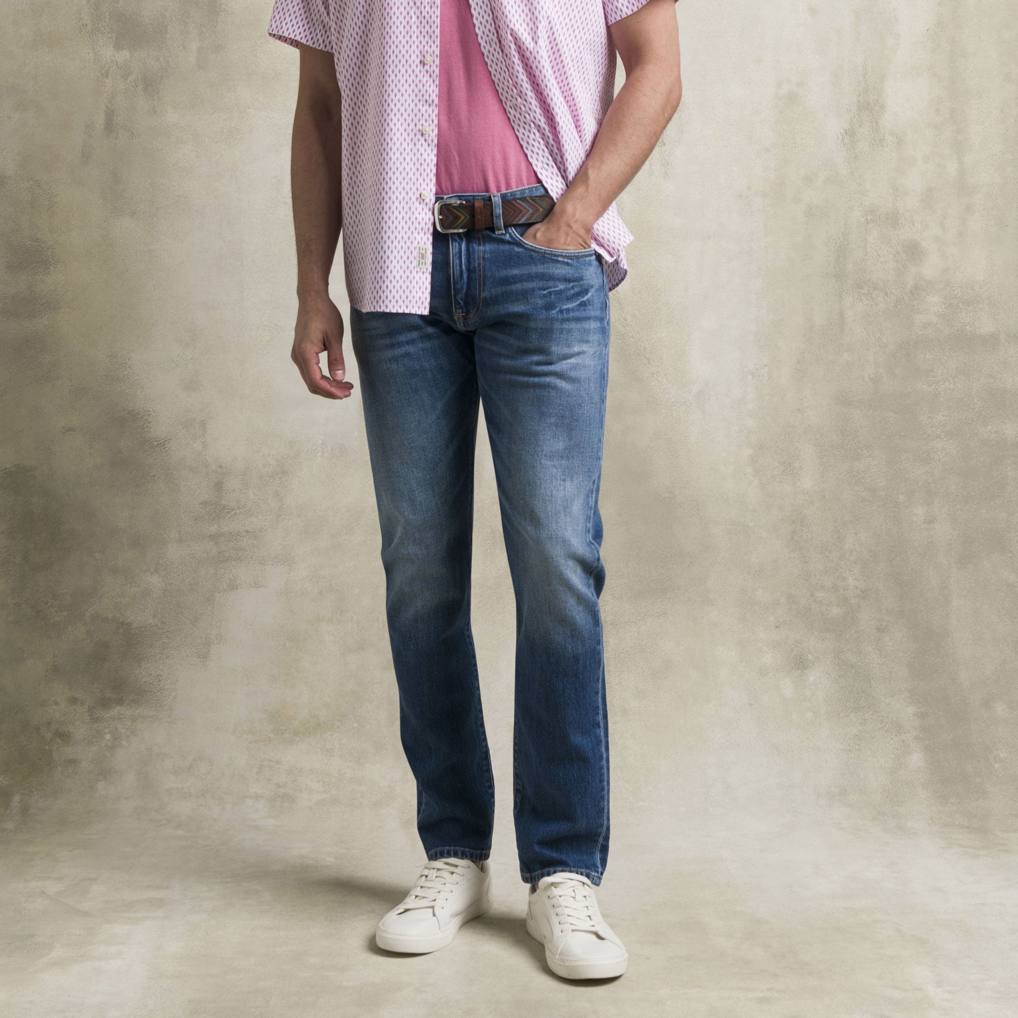 MCS Jeans Leggero Essential Slim Blu