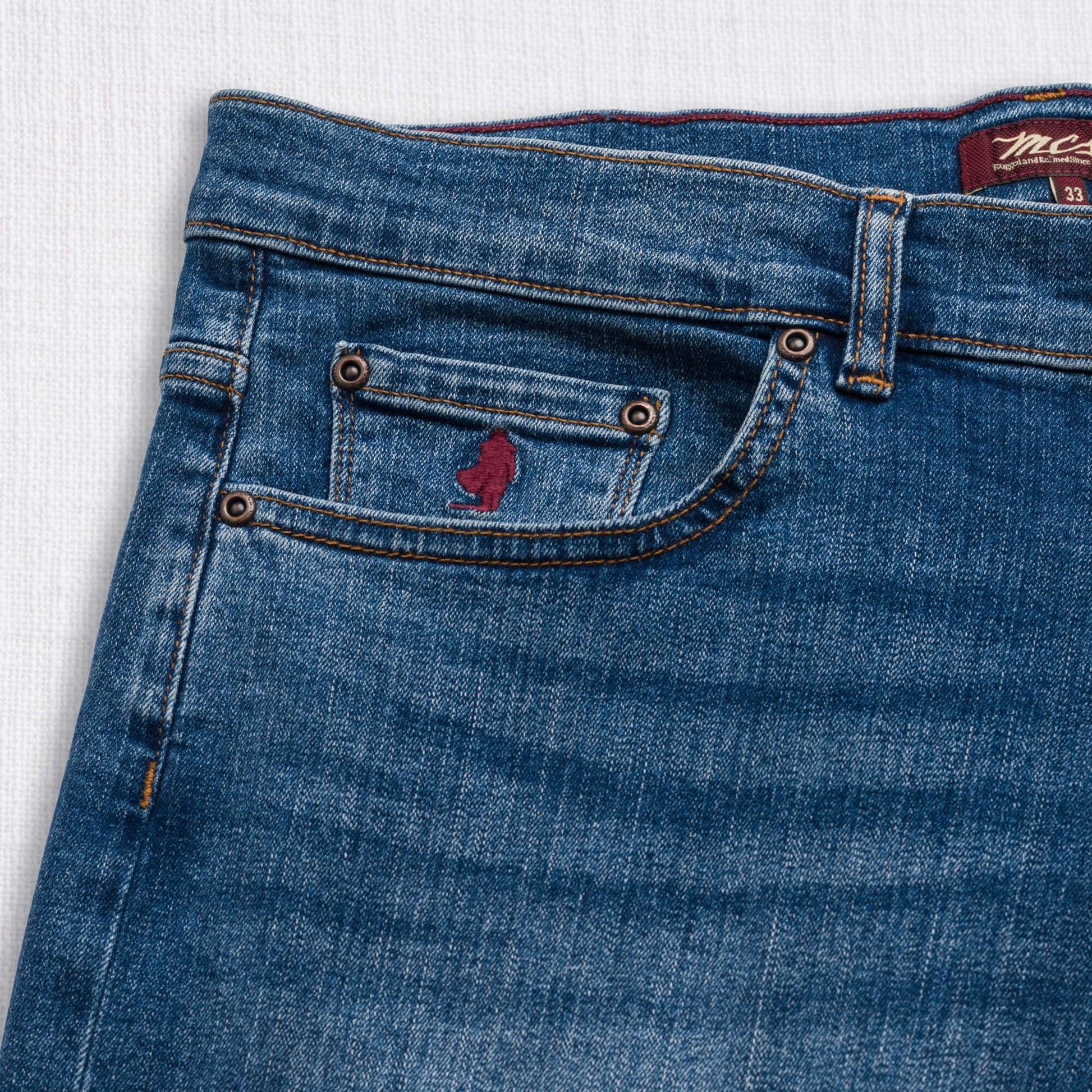 MCS Jeans Stretch Slim Blu