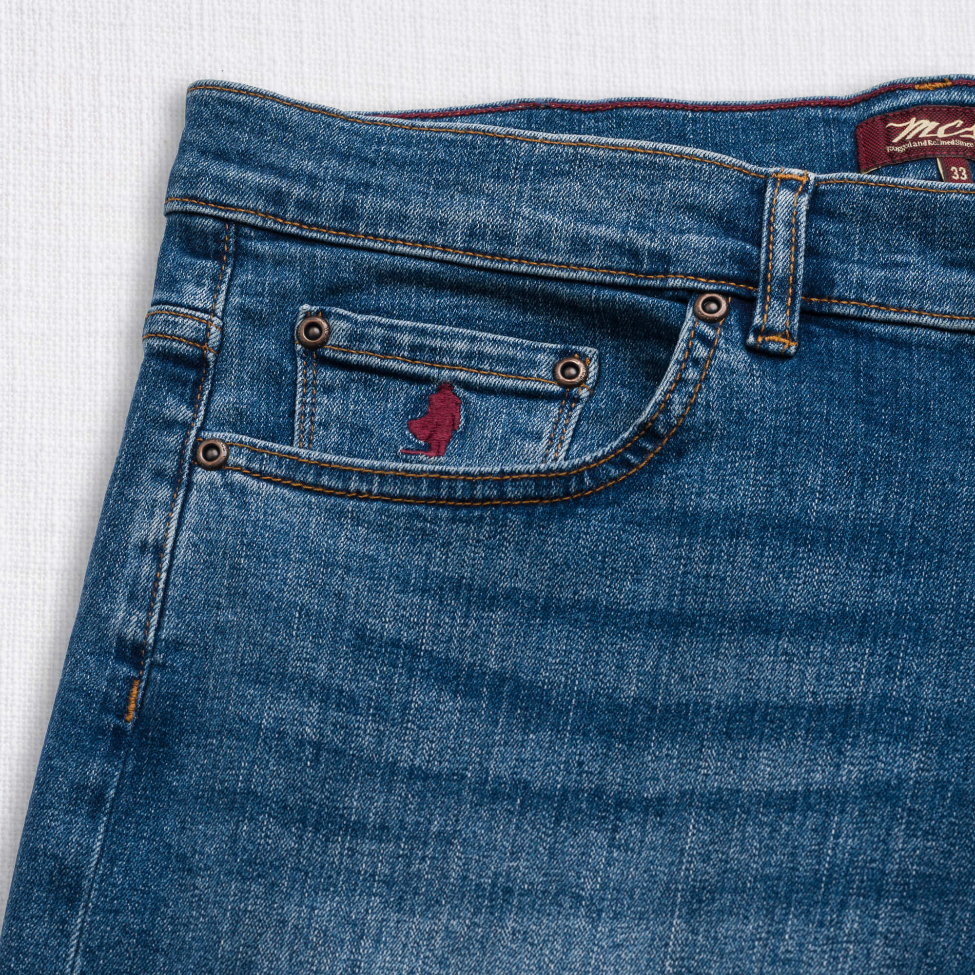 MCS Jeans Stretch Slim Blu