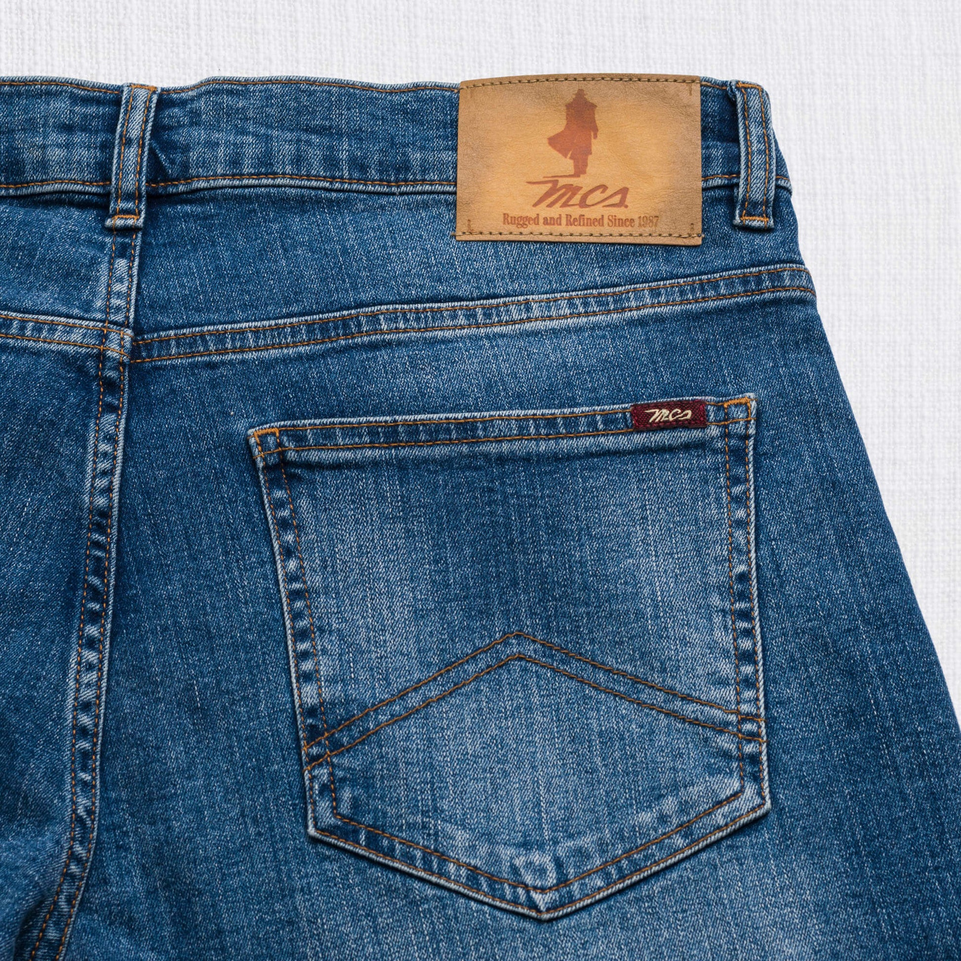 MCS Jeans Stretch Slim Blu