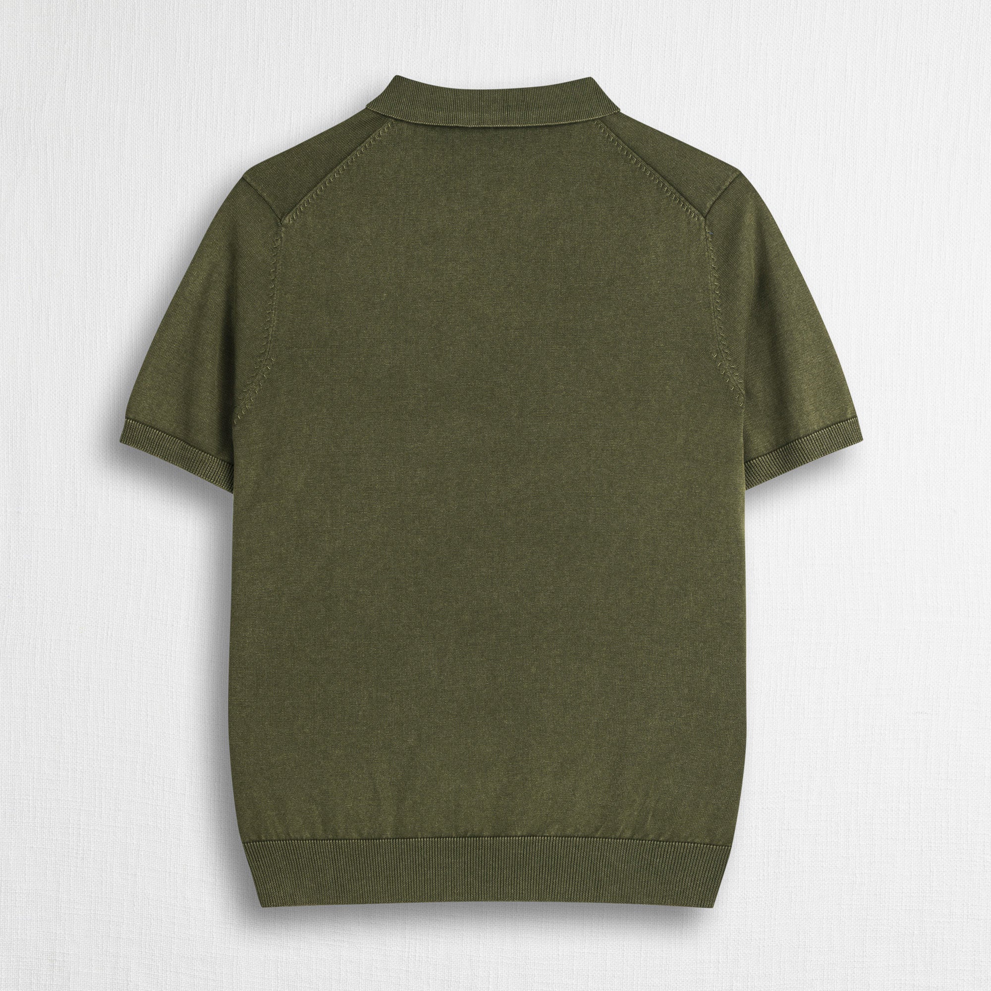 MCS Maglia a Manica Lunga 100% cotone acid wash Verde