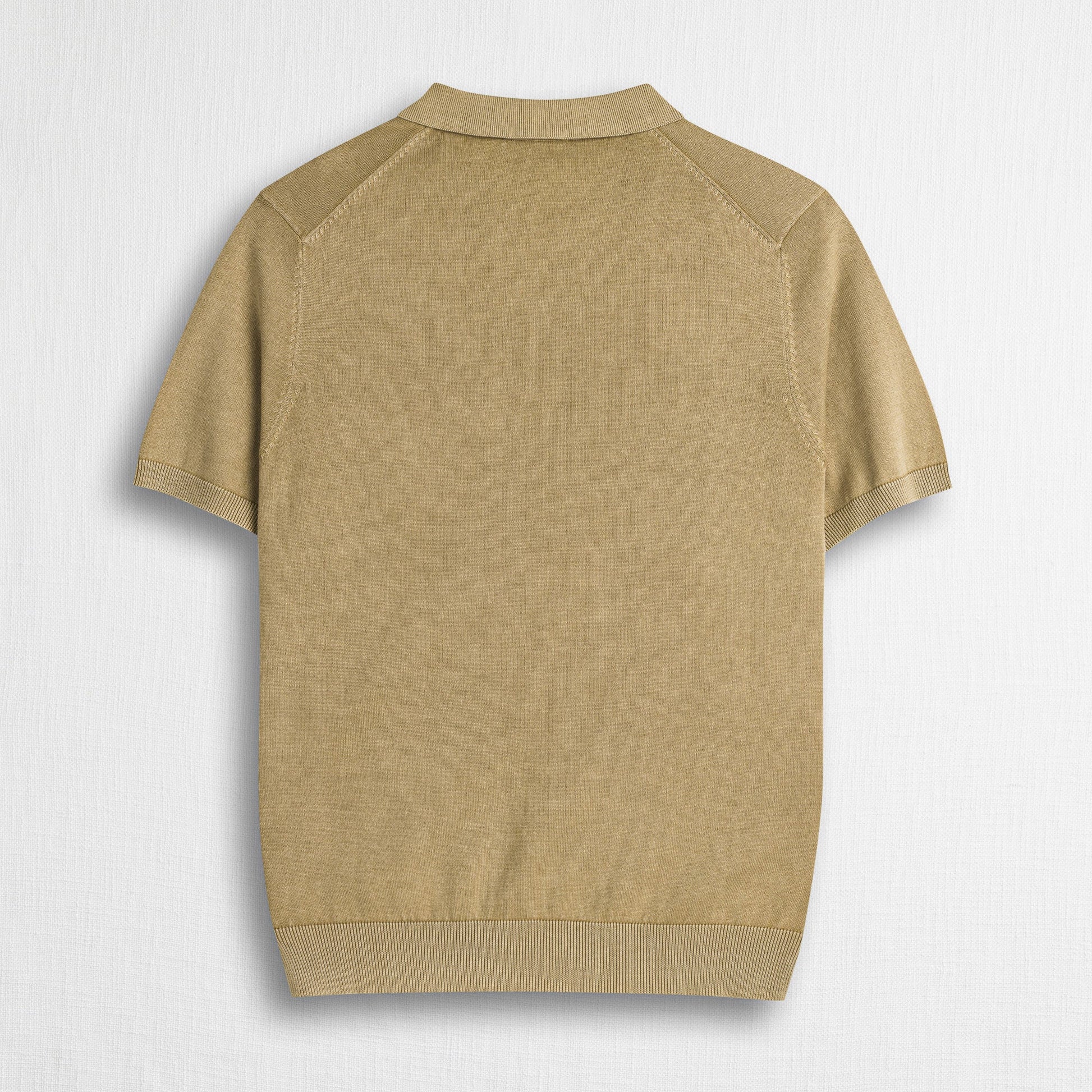 MCS Maglia a Manica Lunga 100% cotone acid wash Beige