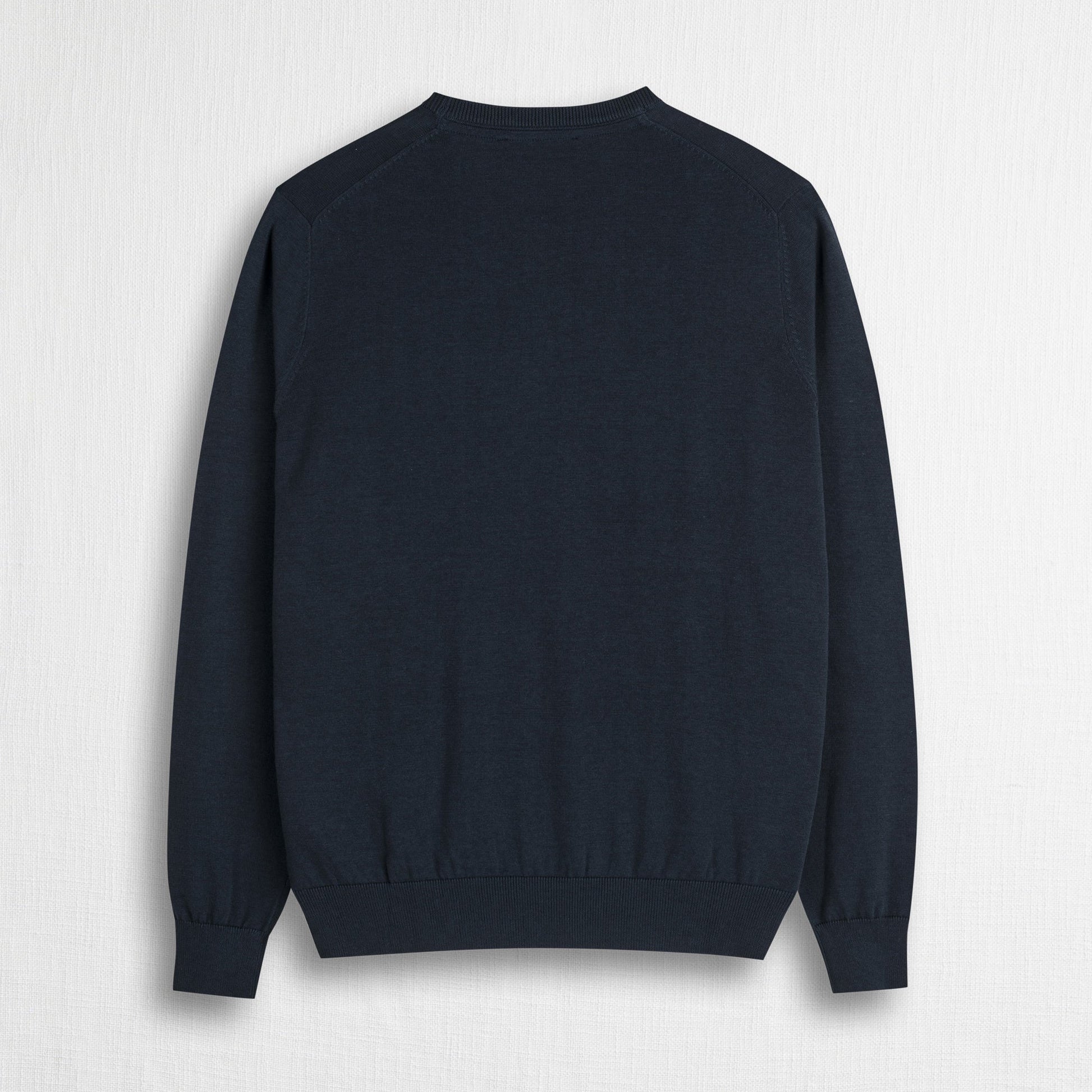 MCS Maglia a Manica Lunga 100% cotone girocollo Blu