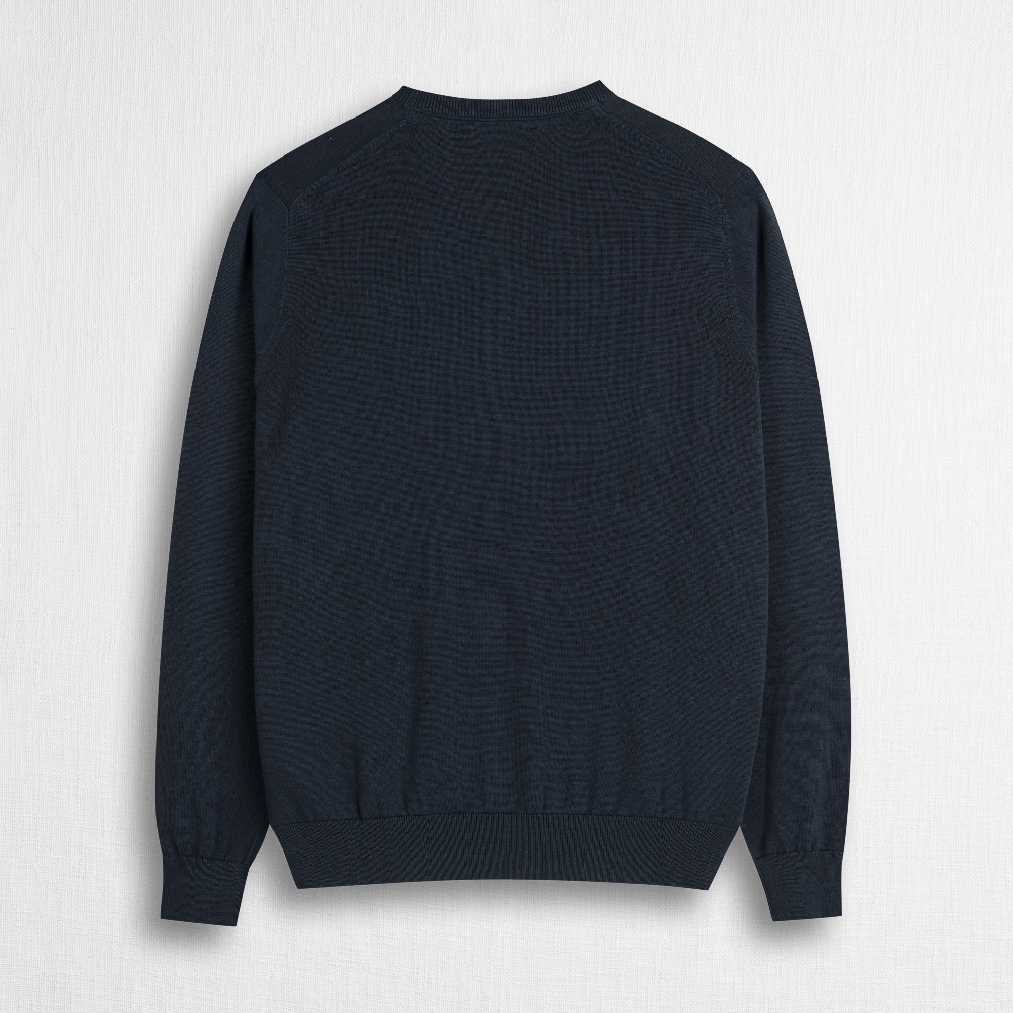 MCS Maglia a Manica Lunga 100% cotone girocollo Blu