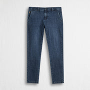 MCS Pantalone chino in denim leggero Blu