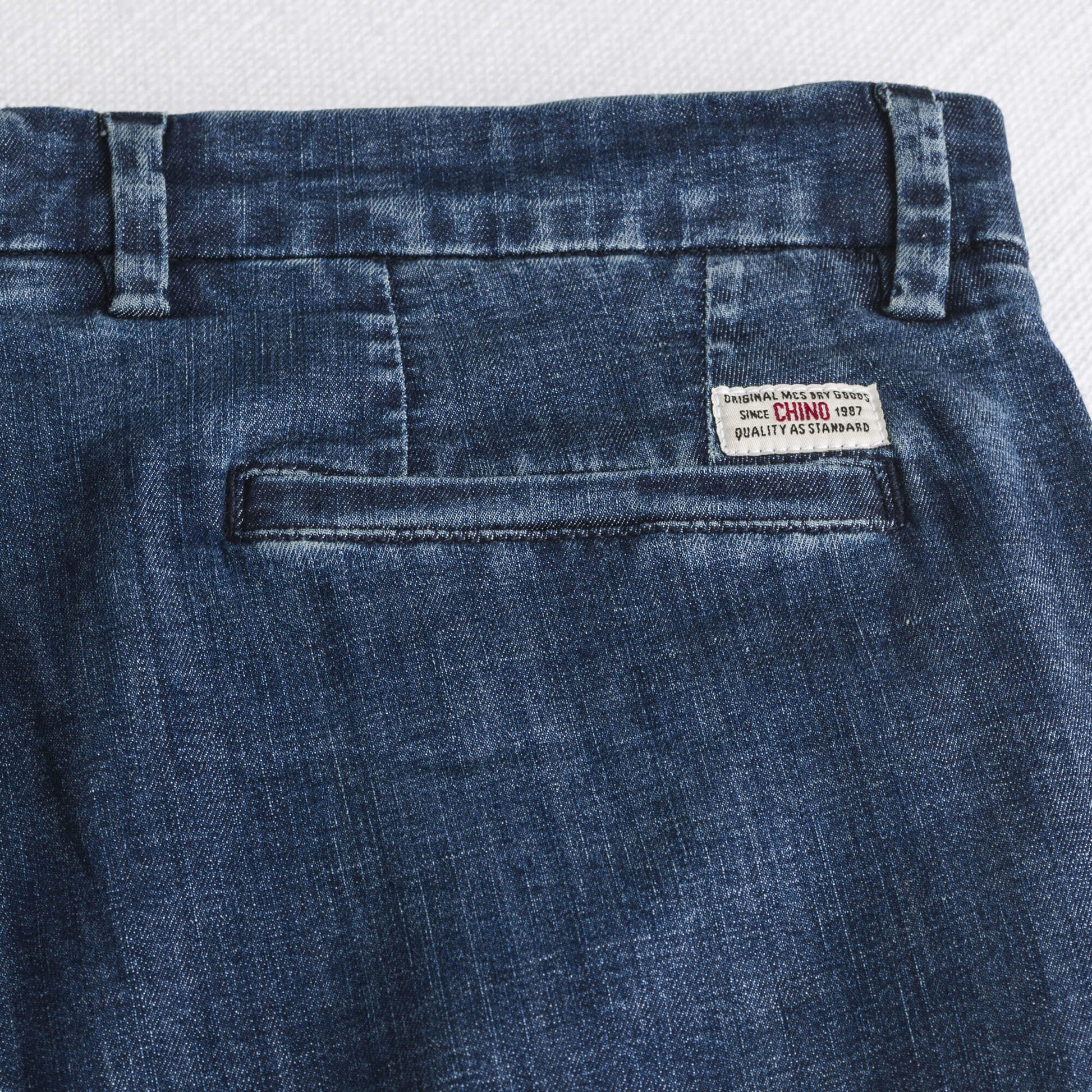 MCS Pantalone chino in denim leggero Blu