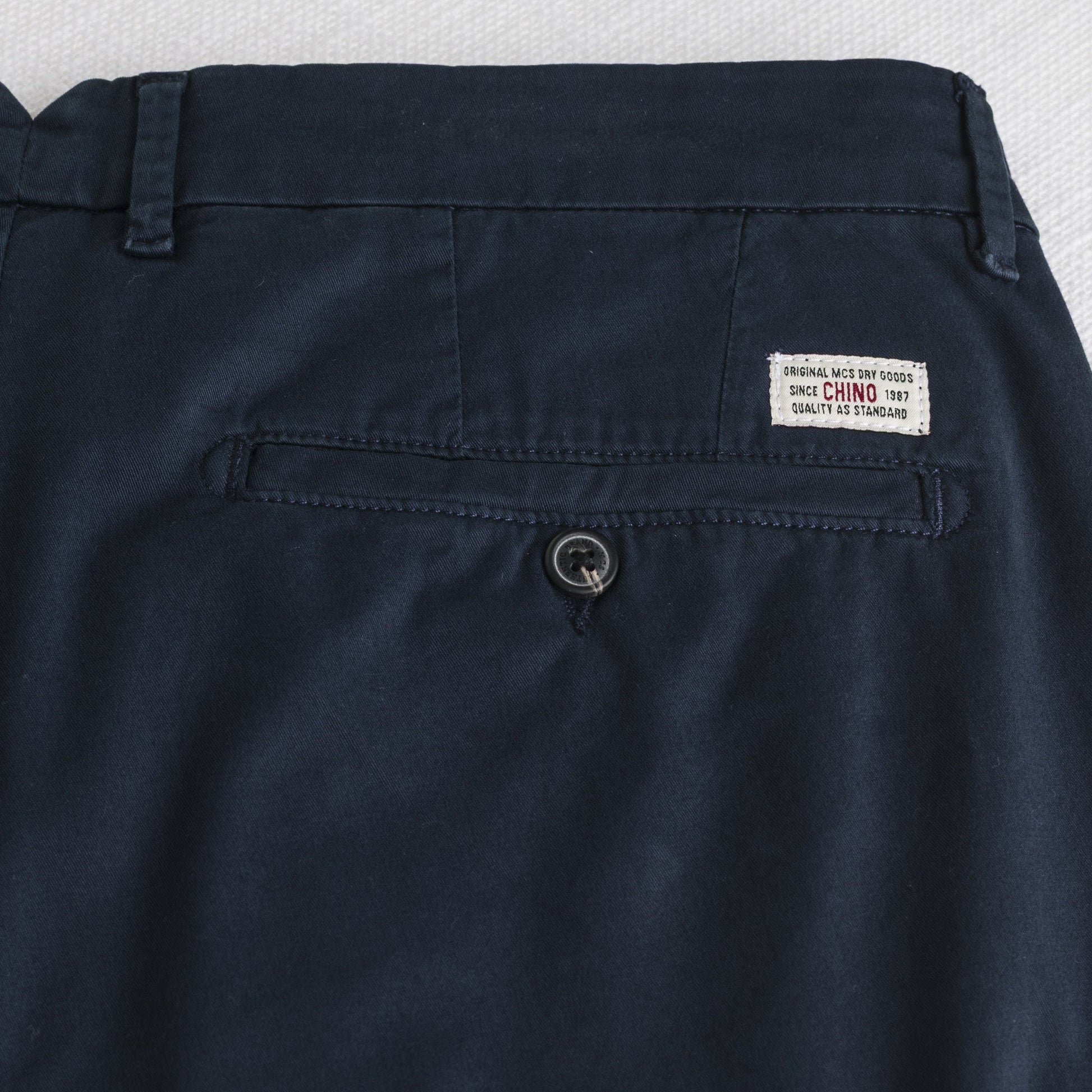 MCS Pantalone chino in gabardina stretch Blu