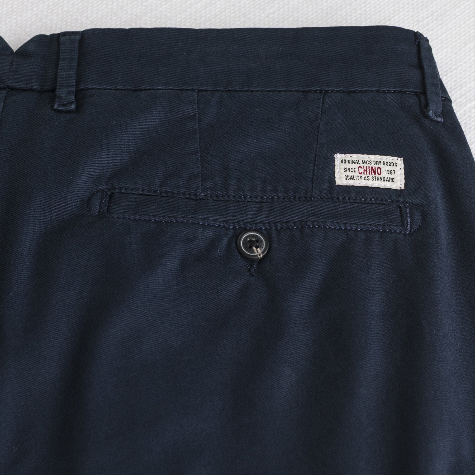 MCS Pantalone chino in gabardina stretch Blu